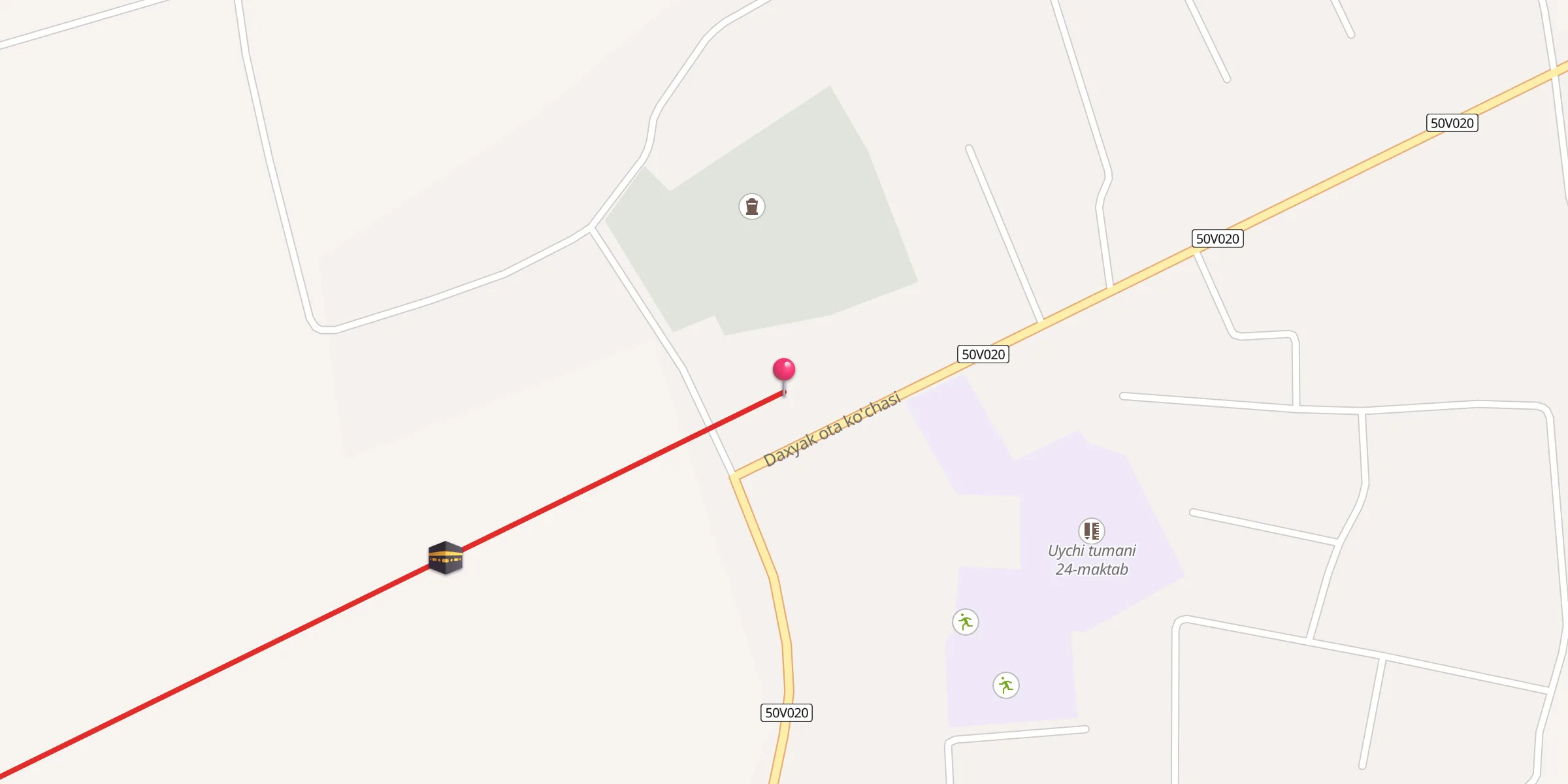 Carte de localisation : Daxyak ota jome' masjidi