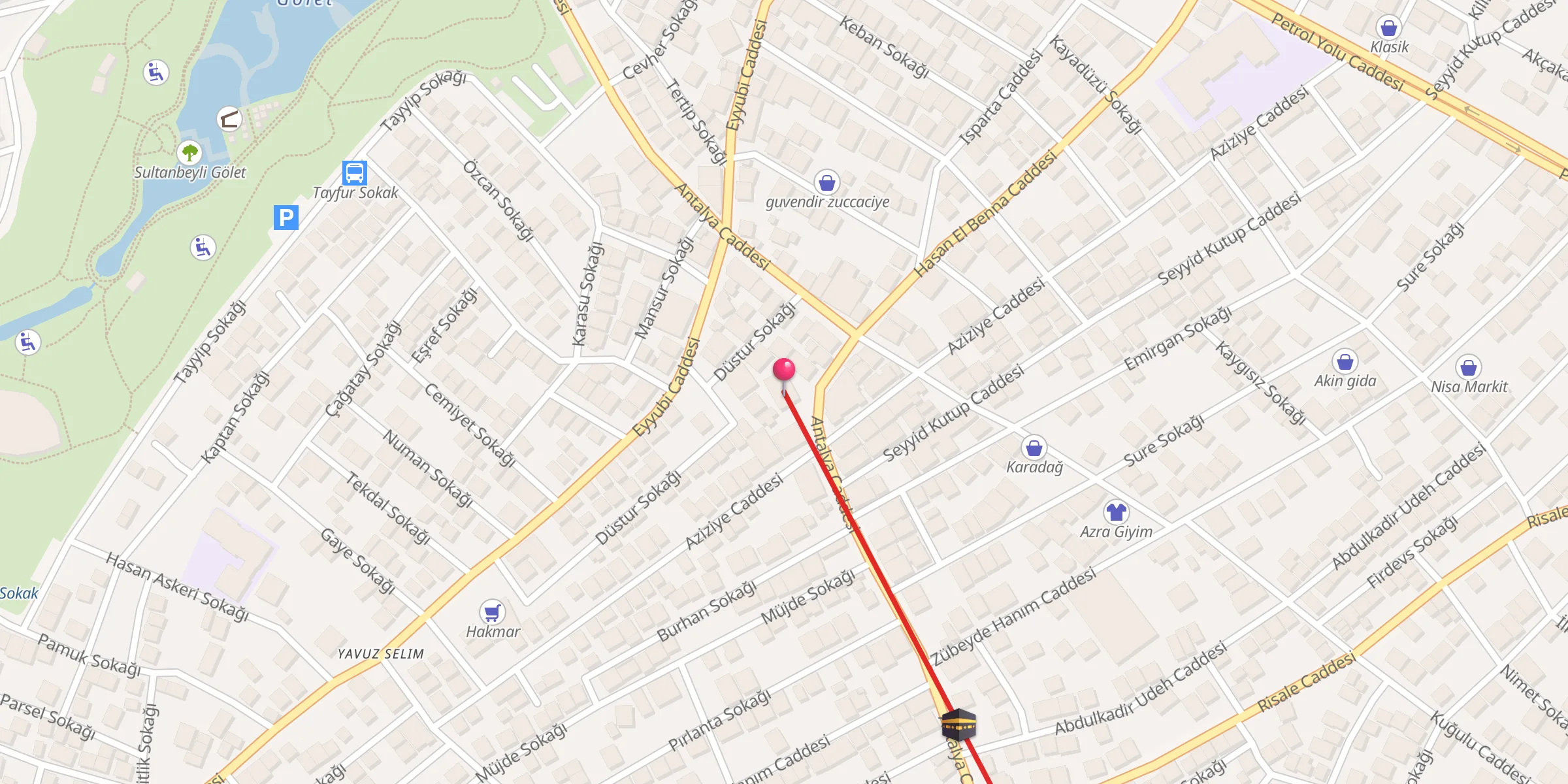 Carte de localisation : Abdulkadir Geylani Cami