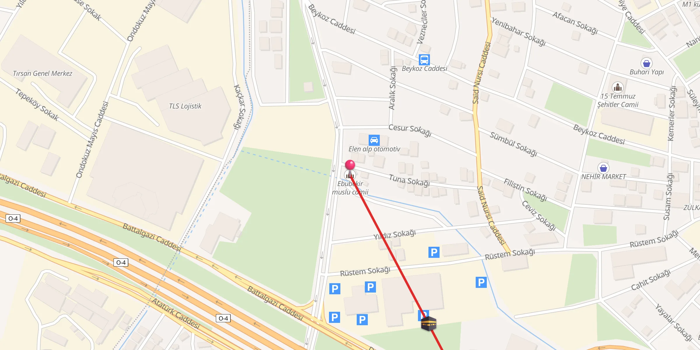 Carte de localisation : Ebubekir muslu camii