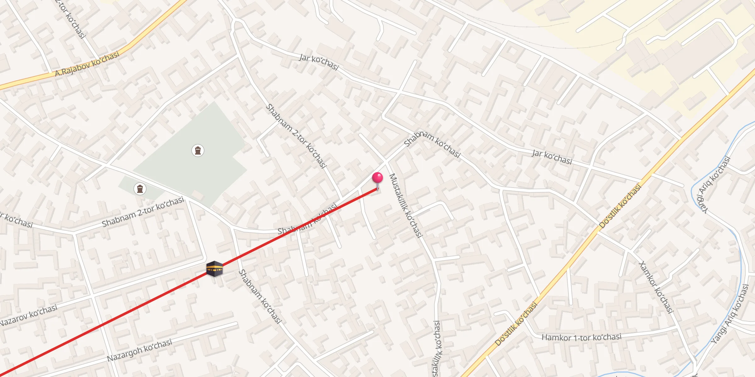 Carte de localisation : Muxammad panox jome' masjidi