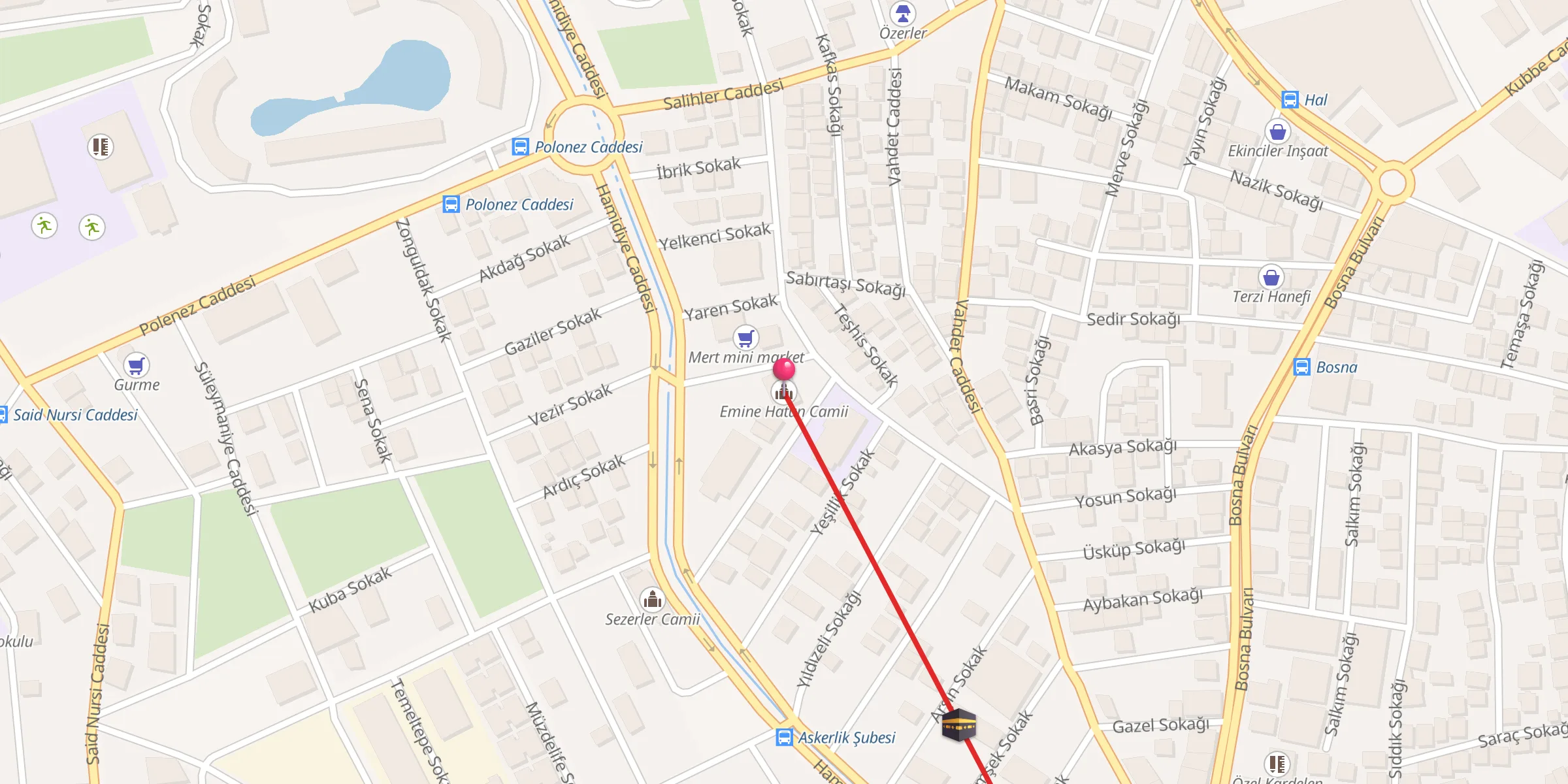 Carte de localisation : Emine Hatun Camii