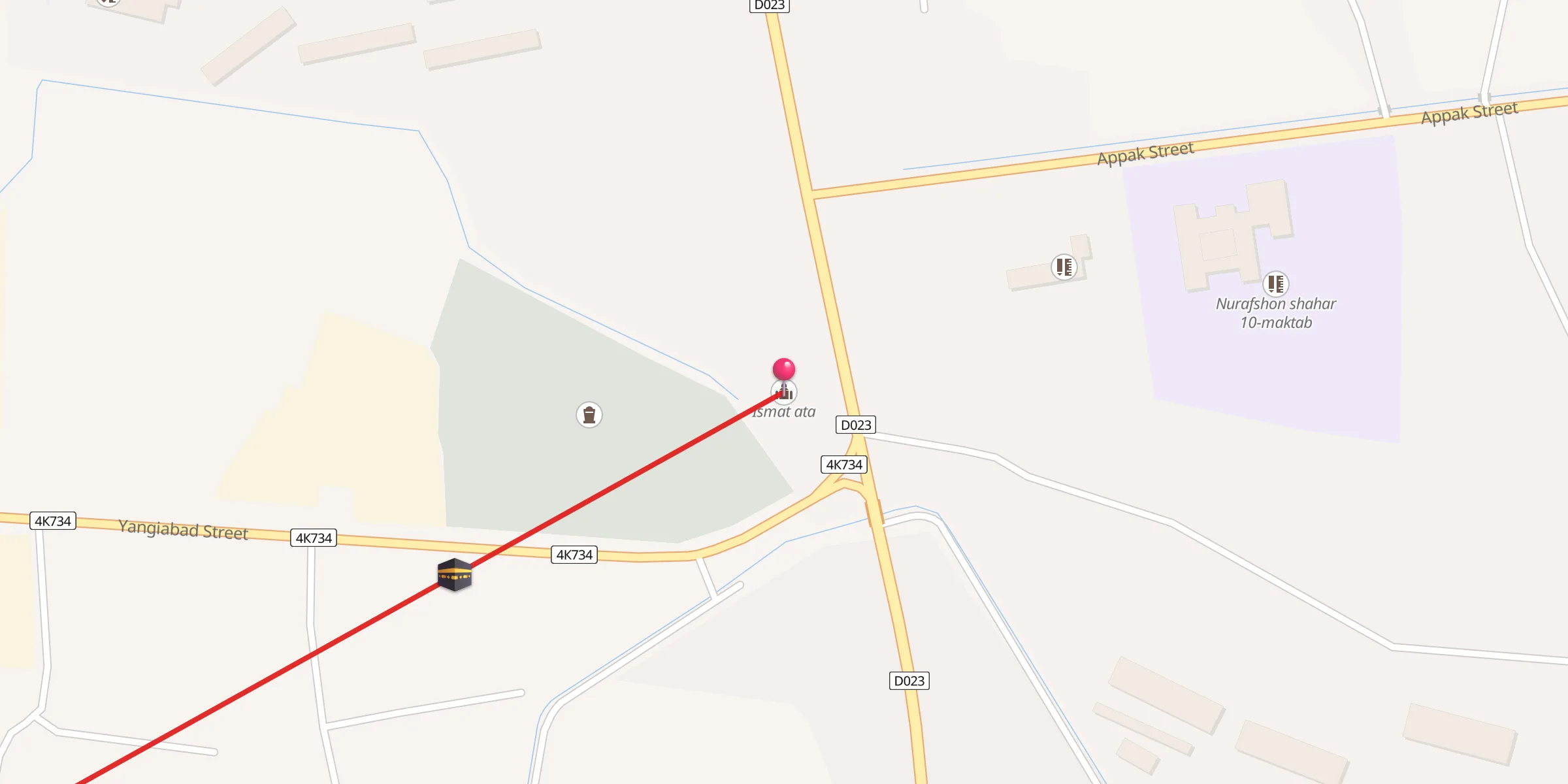 Carte de localisation : Ismat ota jome’ masjidi