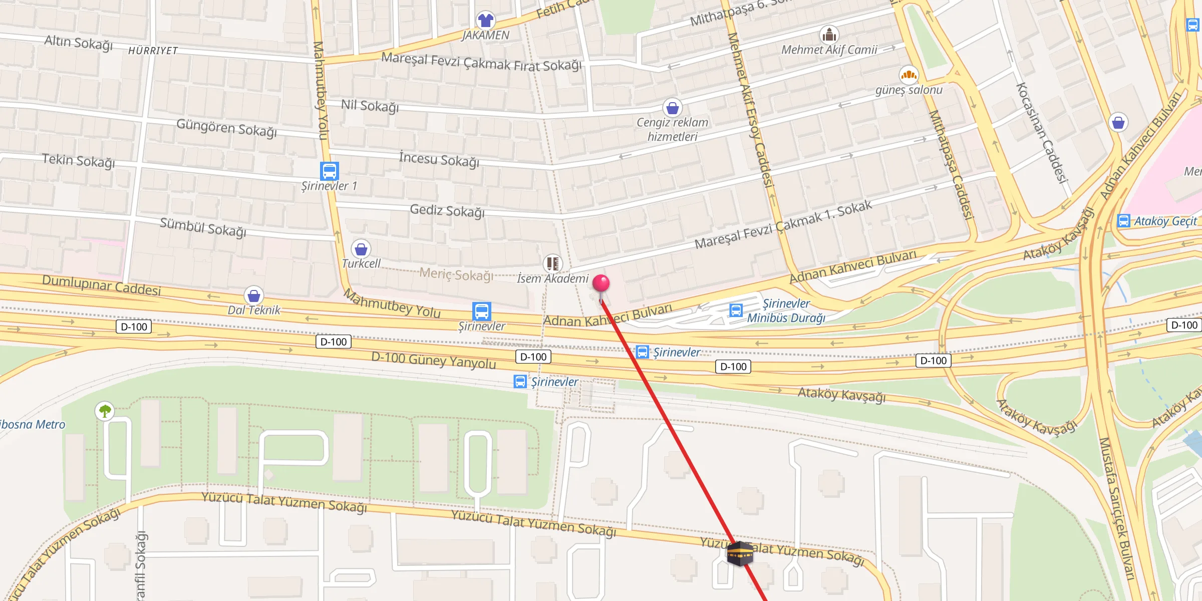 Carte de localisation : Cengiz Topel Cami