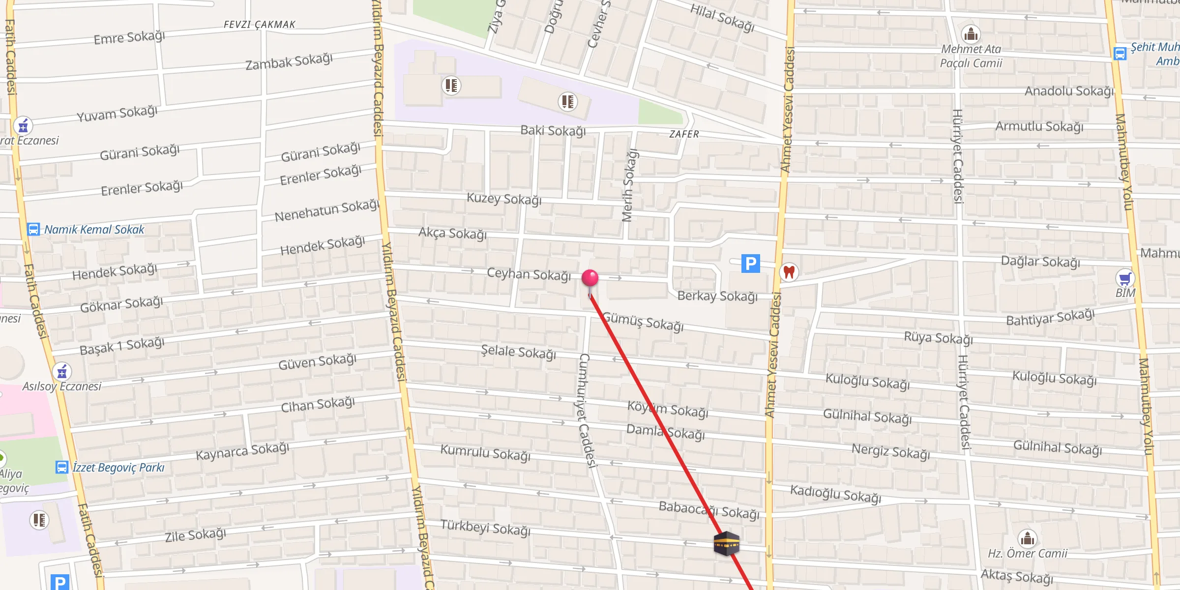 Carte de localisation : Hacı Nihat Ersin Camii
