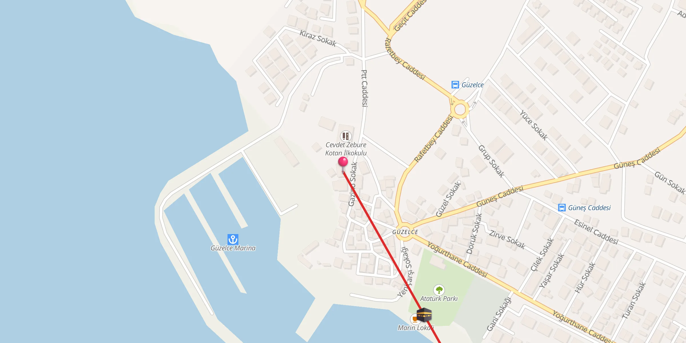 Carte de localisation : Güzelce Merkez Cami