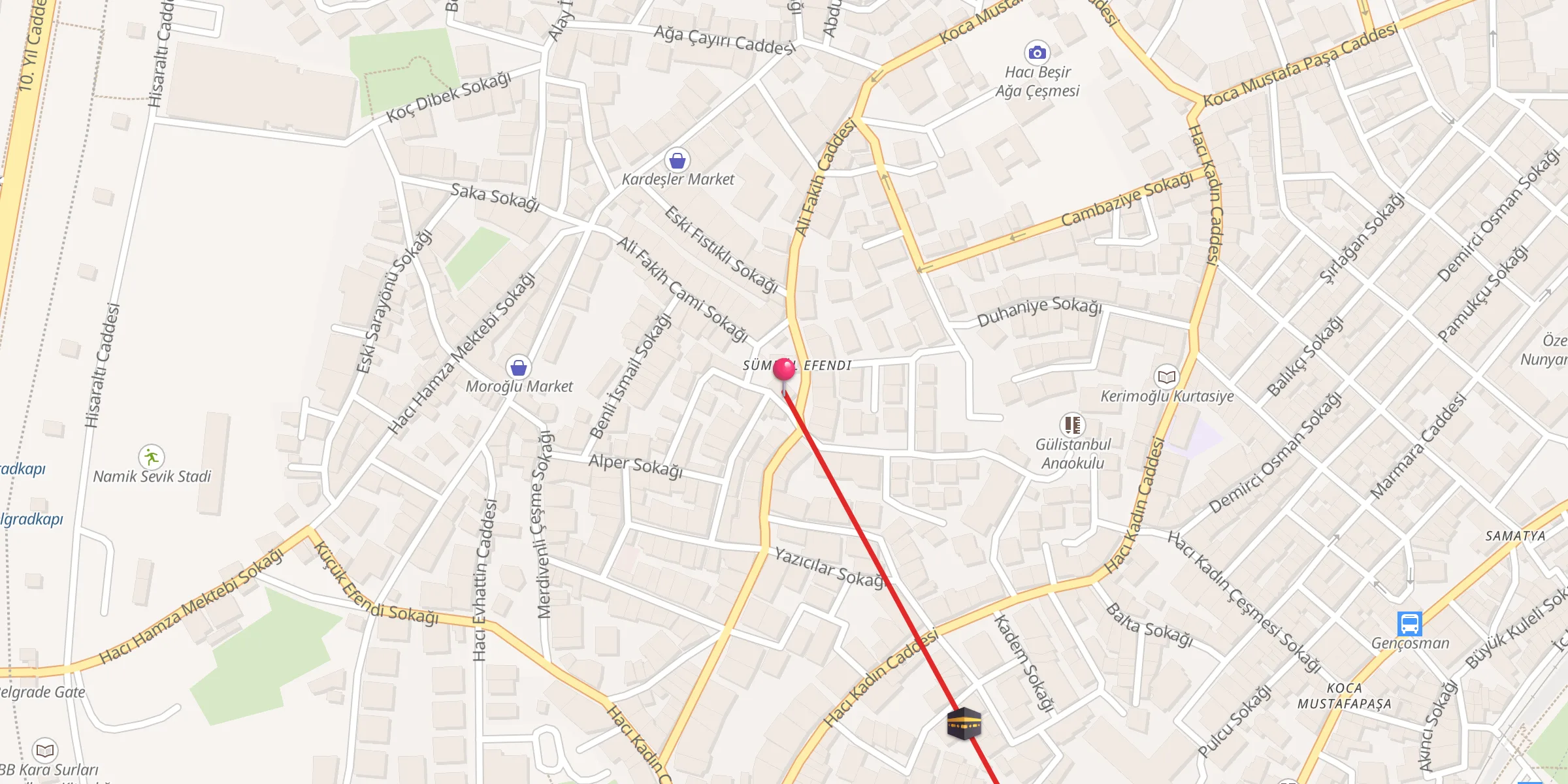 Carte de localisation : Ali Fakih Cami