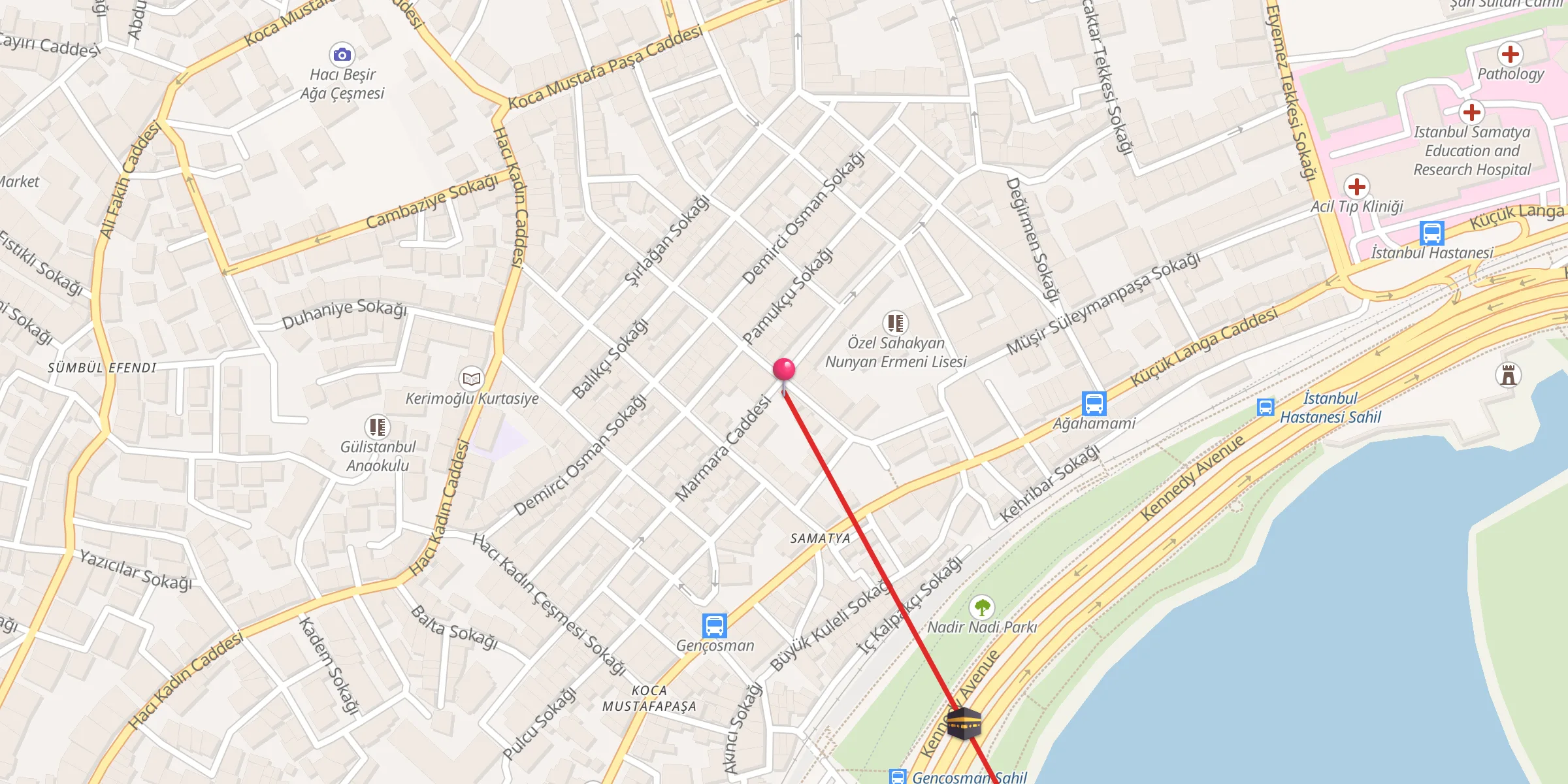 Carte de localisation : Abdi Çelebi Cami