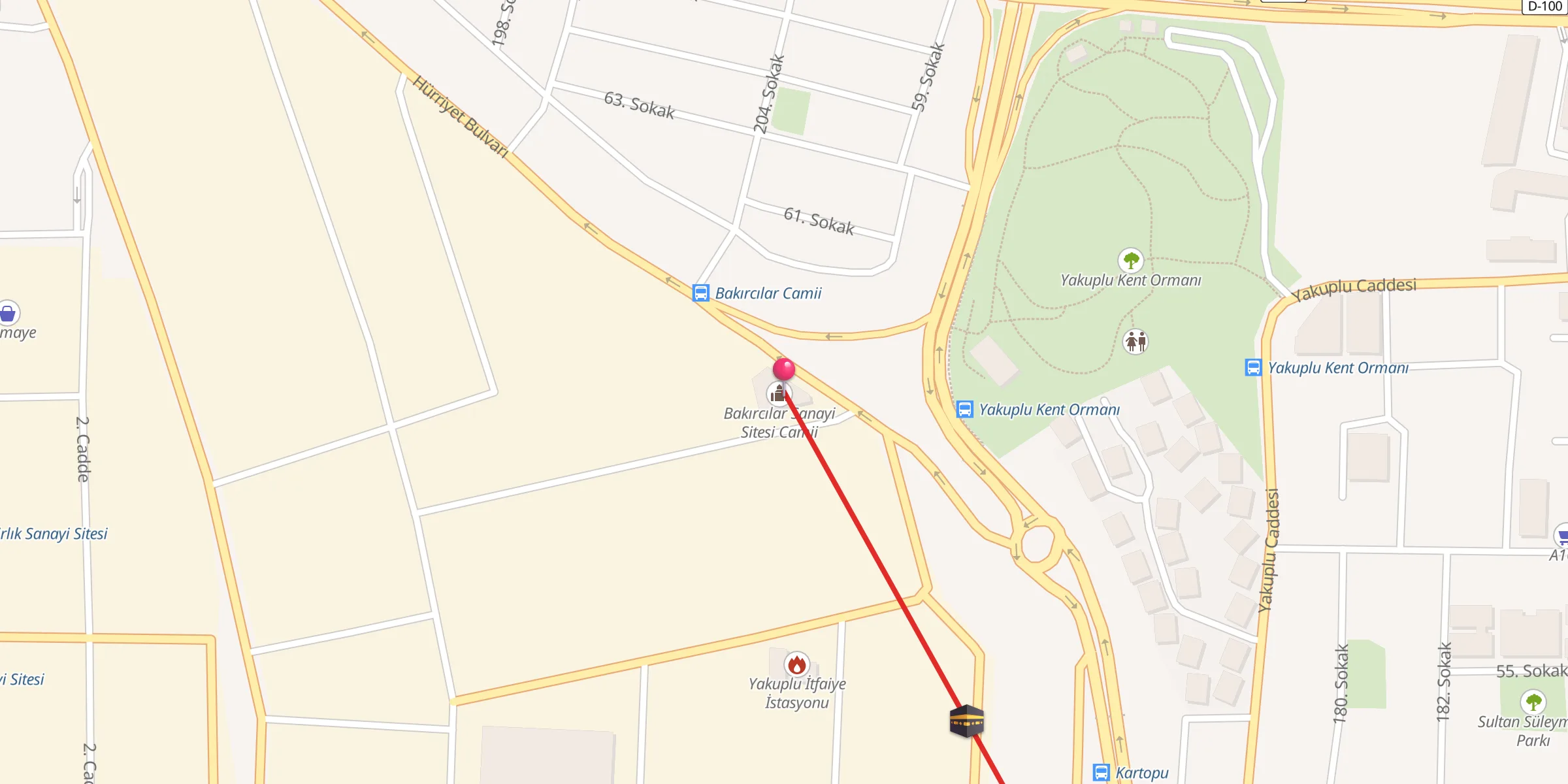 Carte de localisation : Bakırcılar Sanayi Sitesi Camii