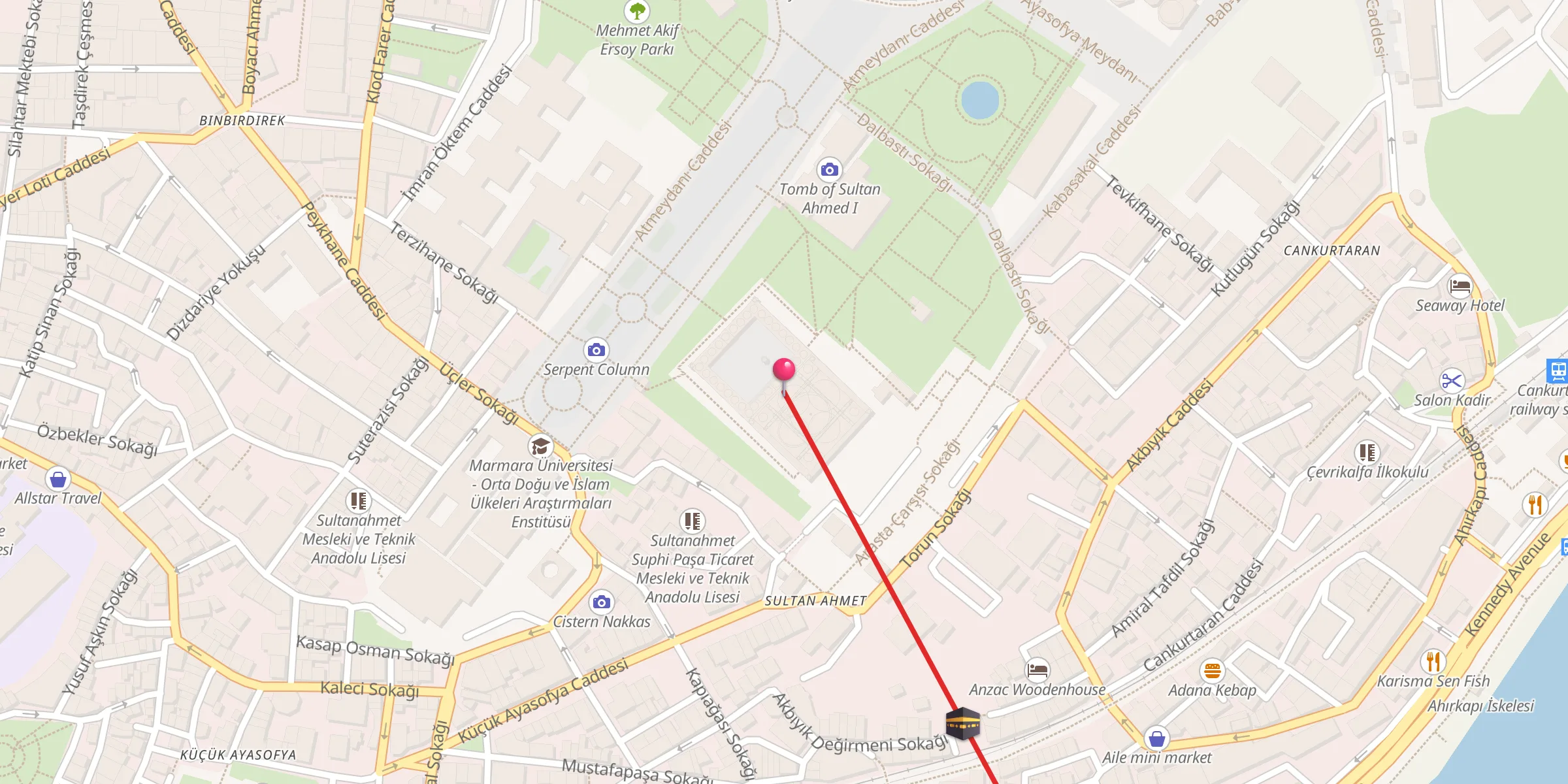 Carte de localisation : Sultanahmet Camii