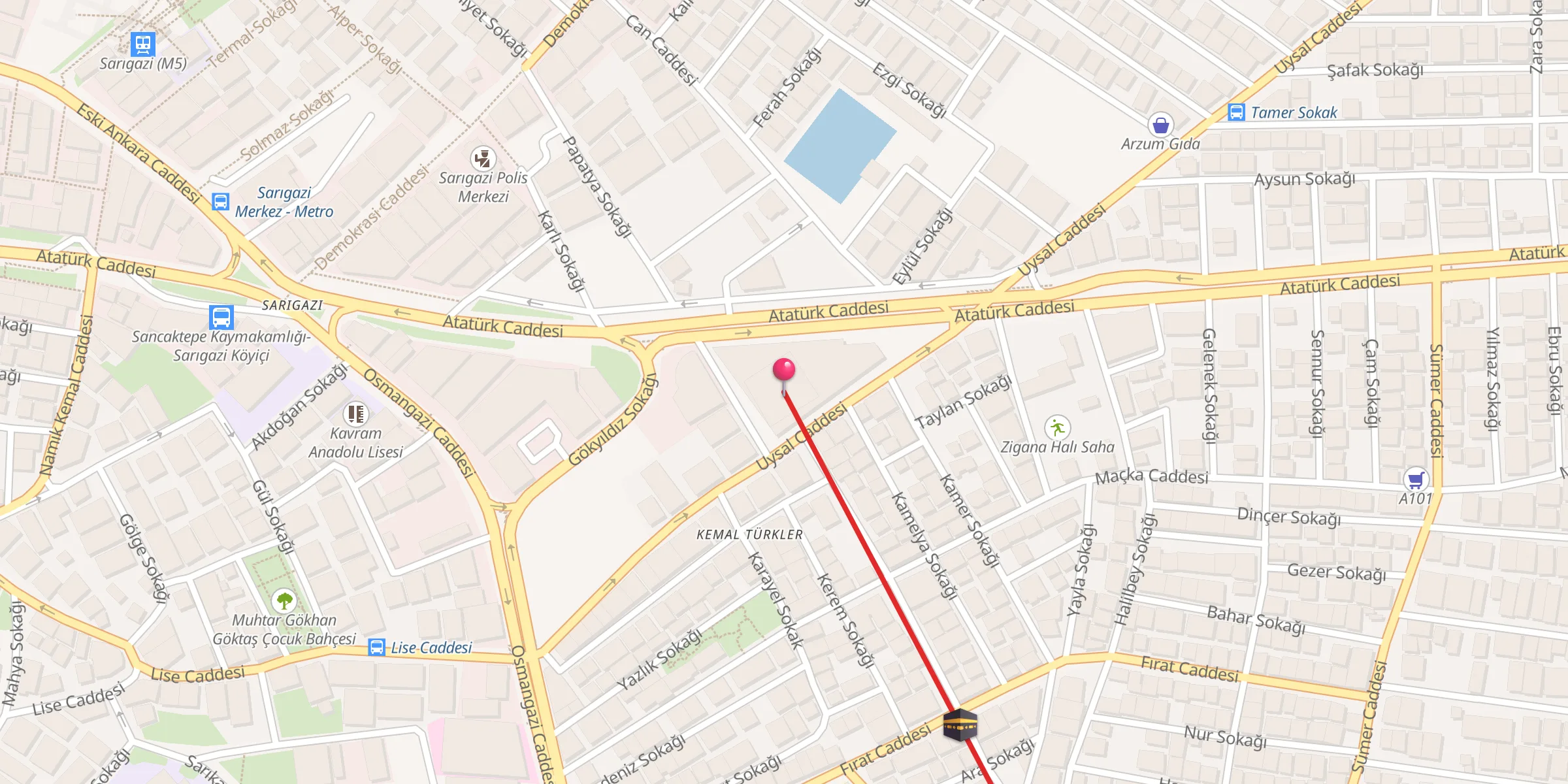 Carte de localisation : Fitnat Hanım Cami