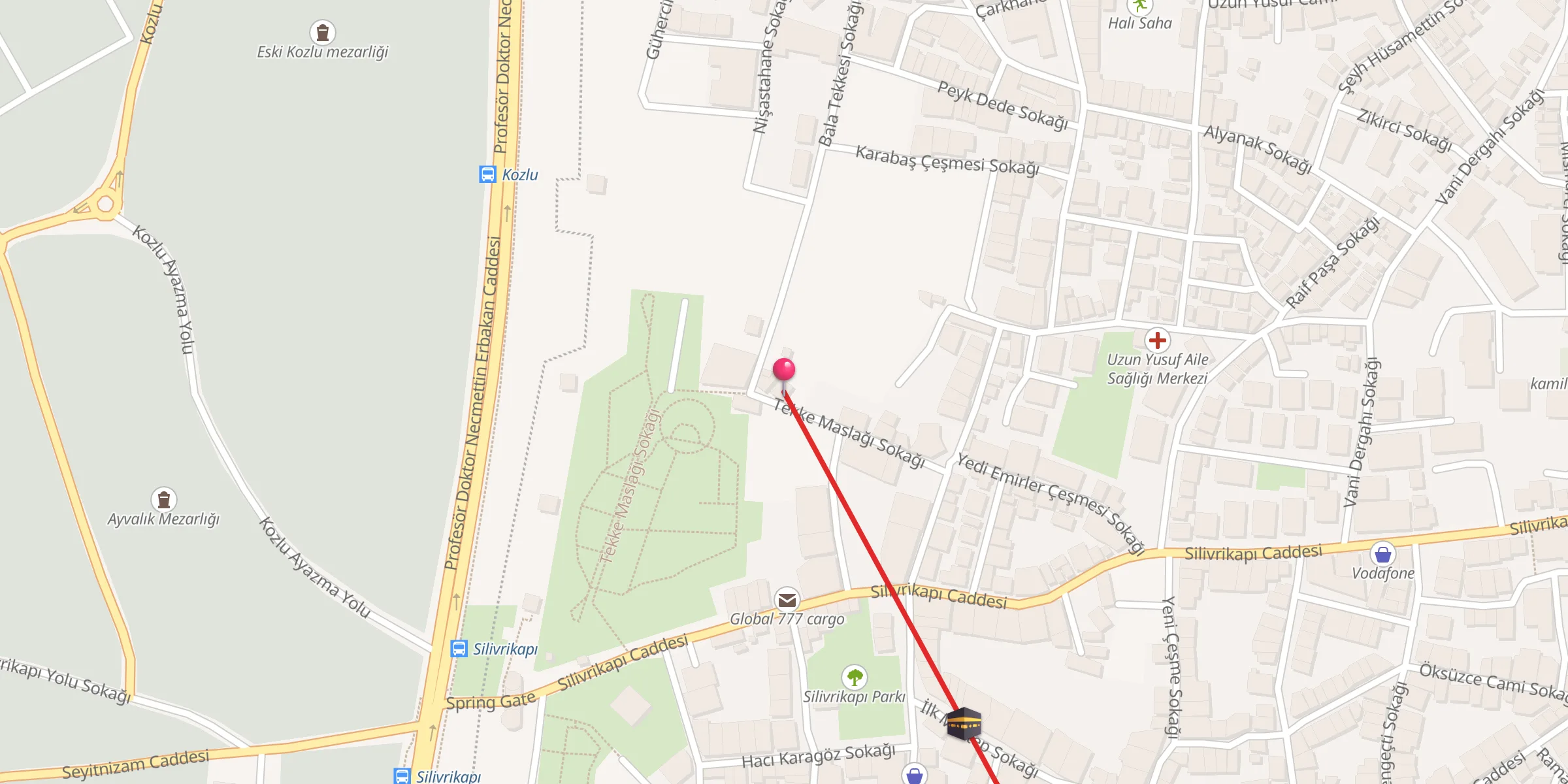Carte de localisation : Bala Süleyman Ağa Cami