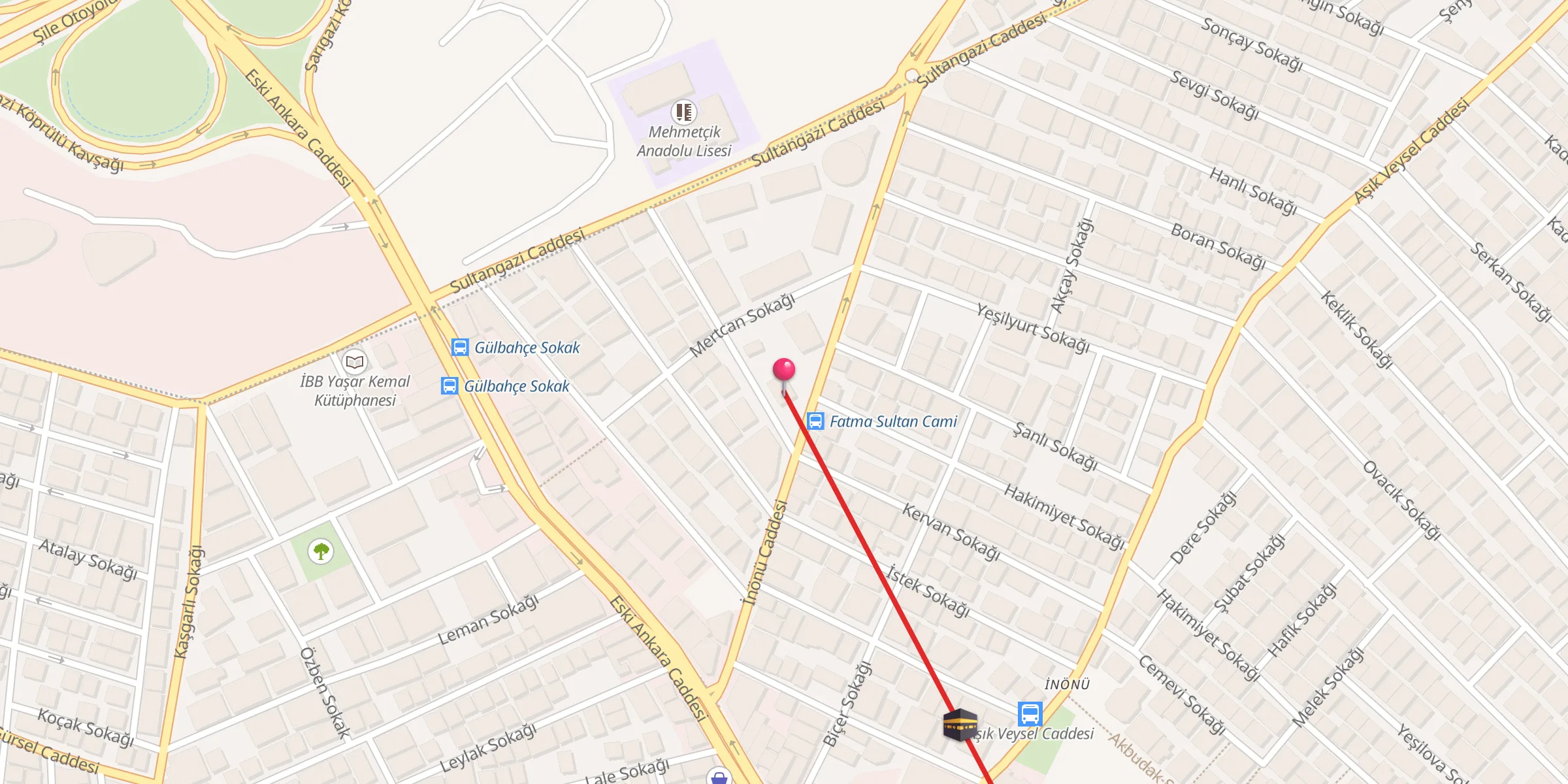Carte de localisation : Fatma Sultan Cami