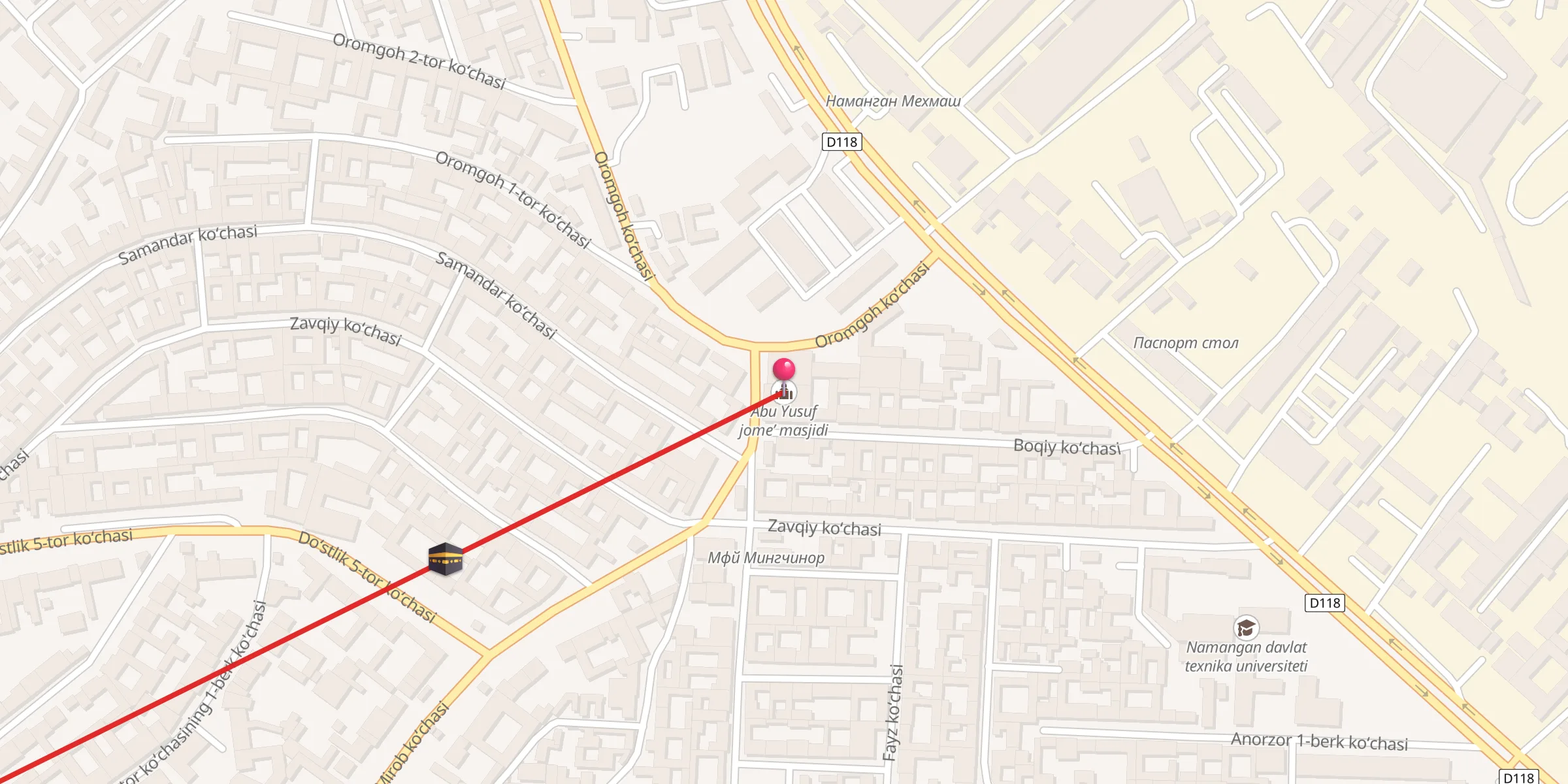 Carte de localisation : Abu Yusuf jome’ masjidi