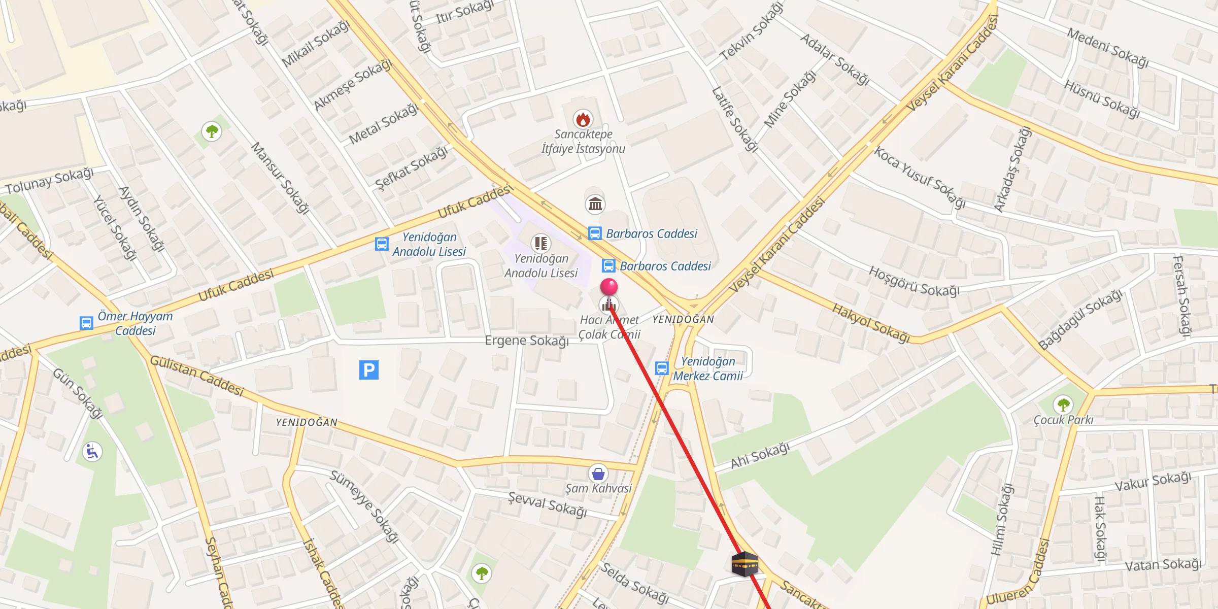 Carte de localisation : Hacı Ahmet Çolak Camii