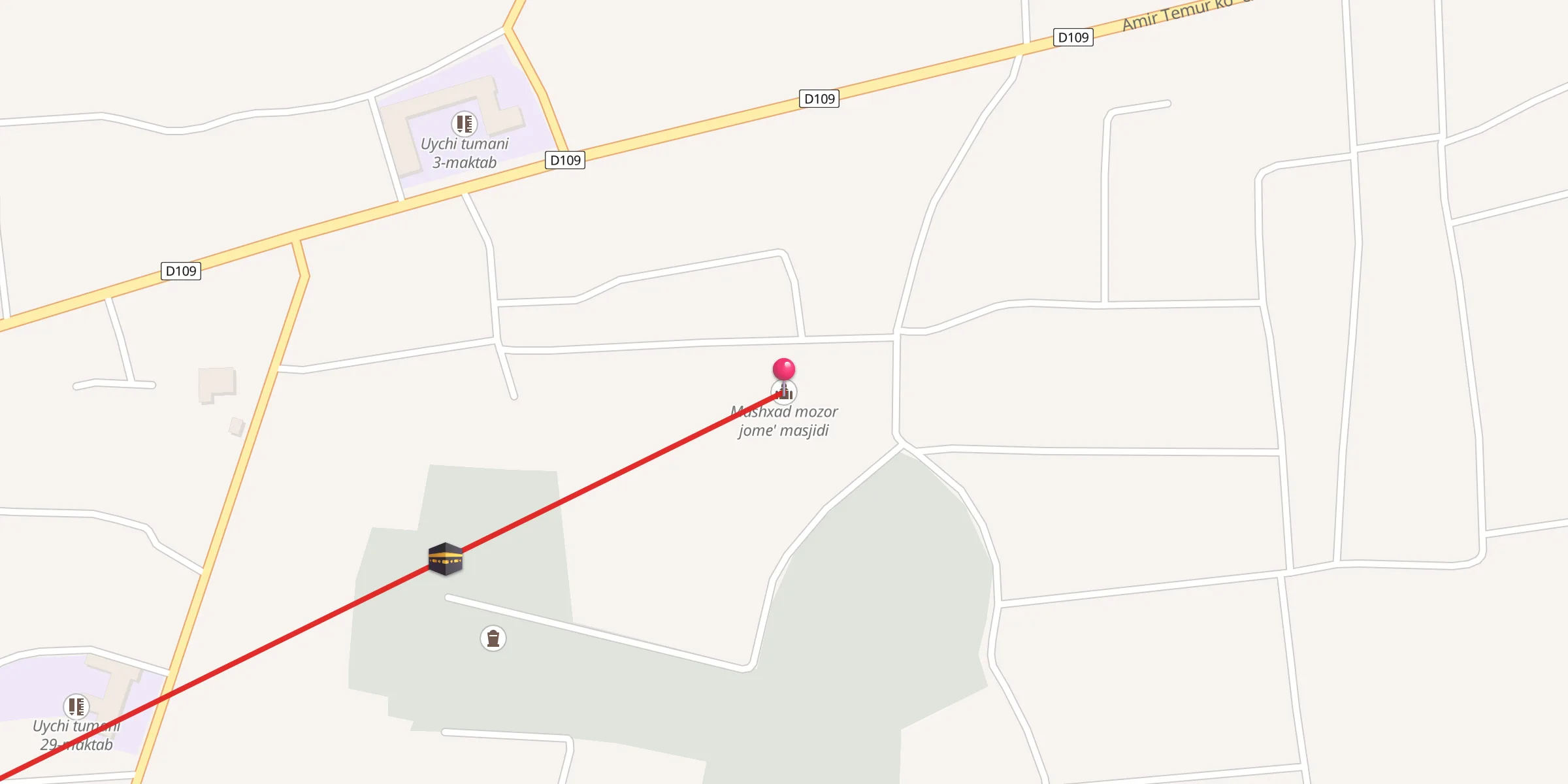 Carte de localisation : Mashxad mozor jome' masjidi