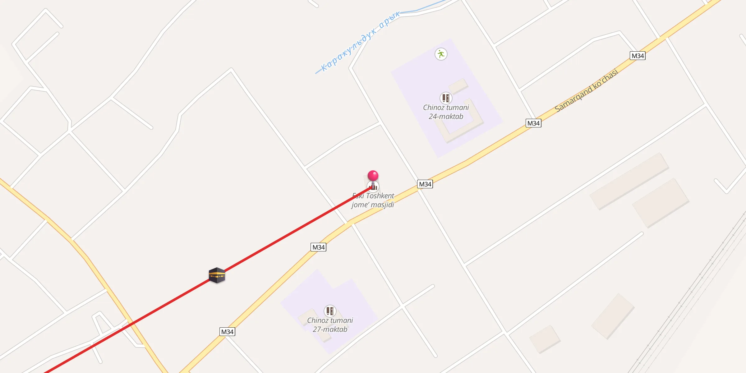 Carte de localisation : Eski Toshkent jome’ masjidi