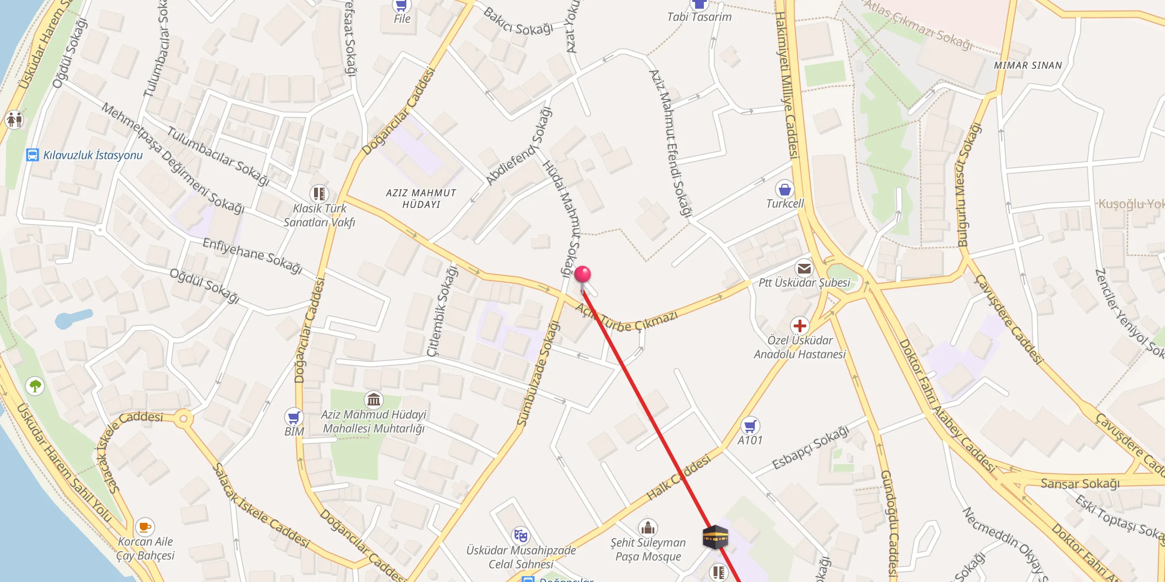 Carte de localisation : Ahmet Çelebi Camii