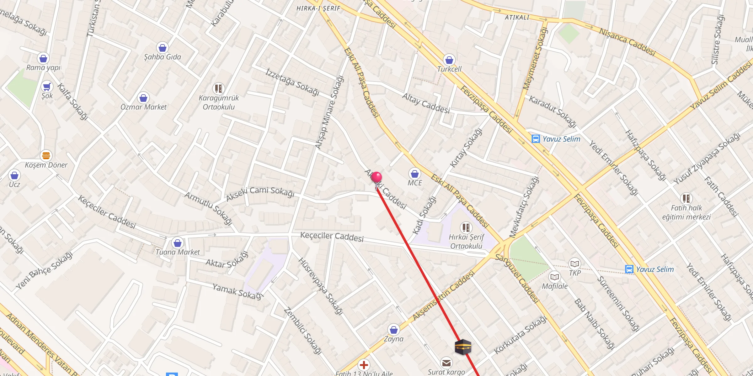 Carte de localisation : Akseki Mescidi