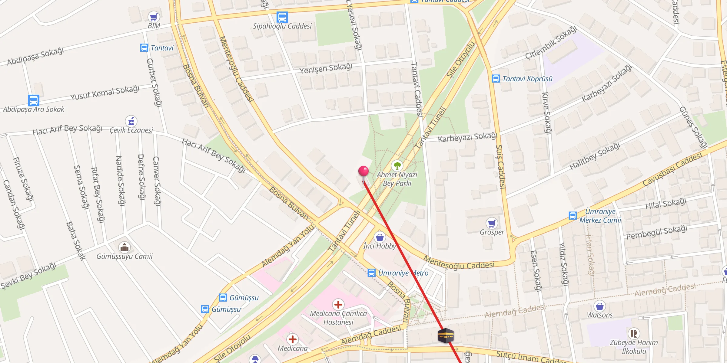 Carte de localisation : Abdurrahman Külünk Camii
