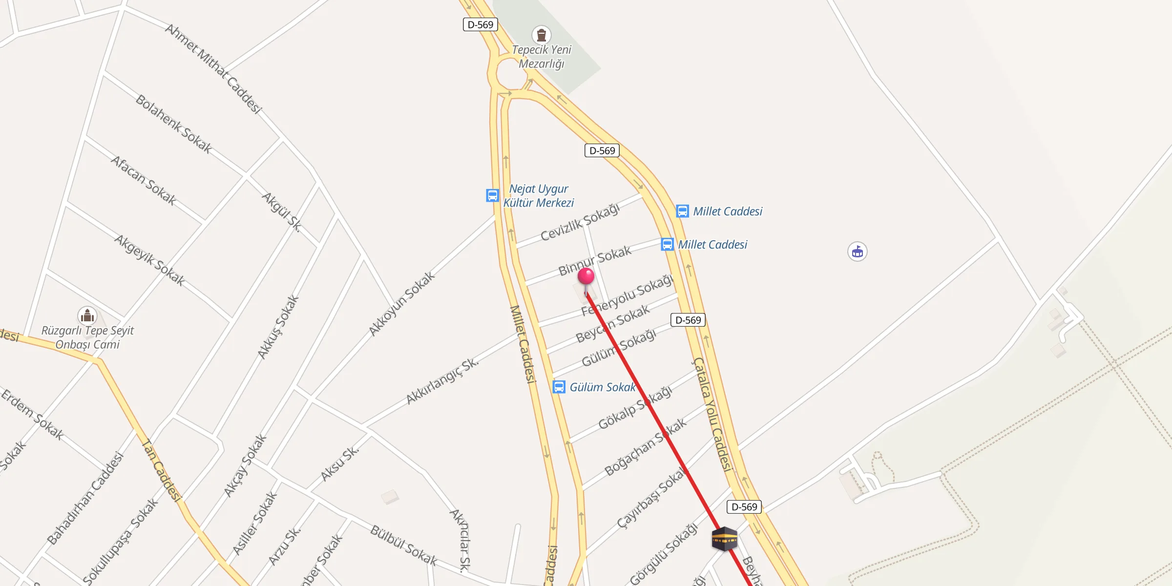 Carte de localisation : Hacı İbrahim Çavuş Cami
