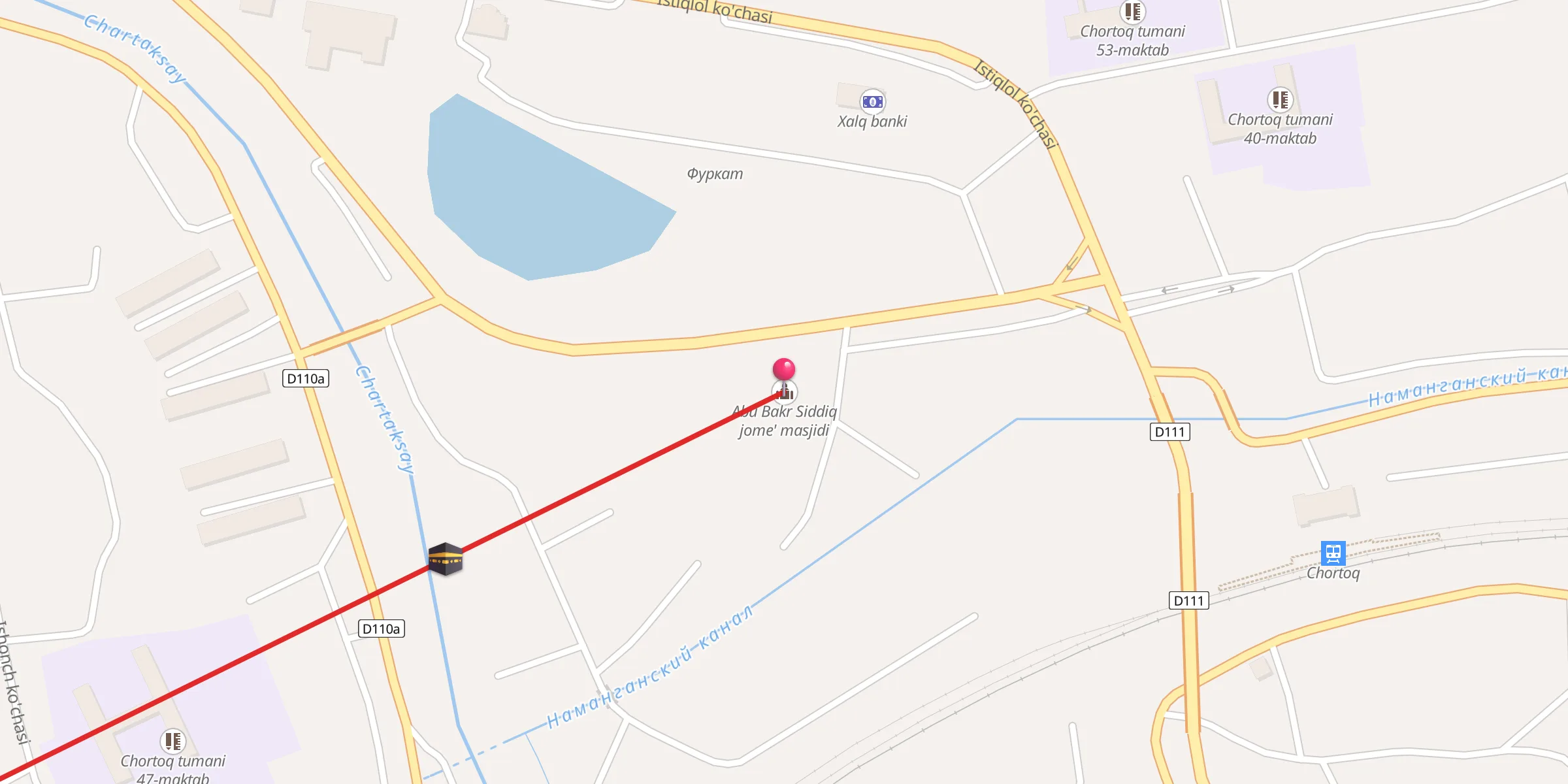 Carte de localisation : Abu Bakr Siddiq jome' masjidi