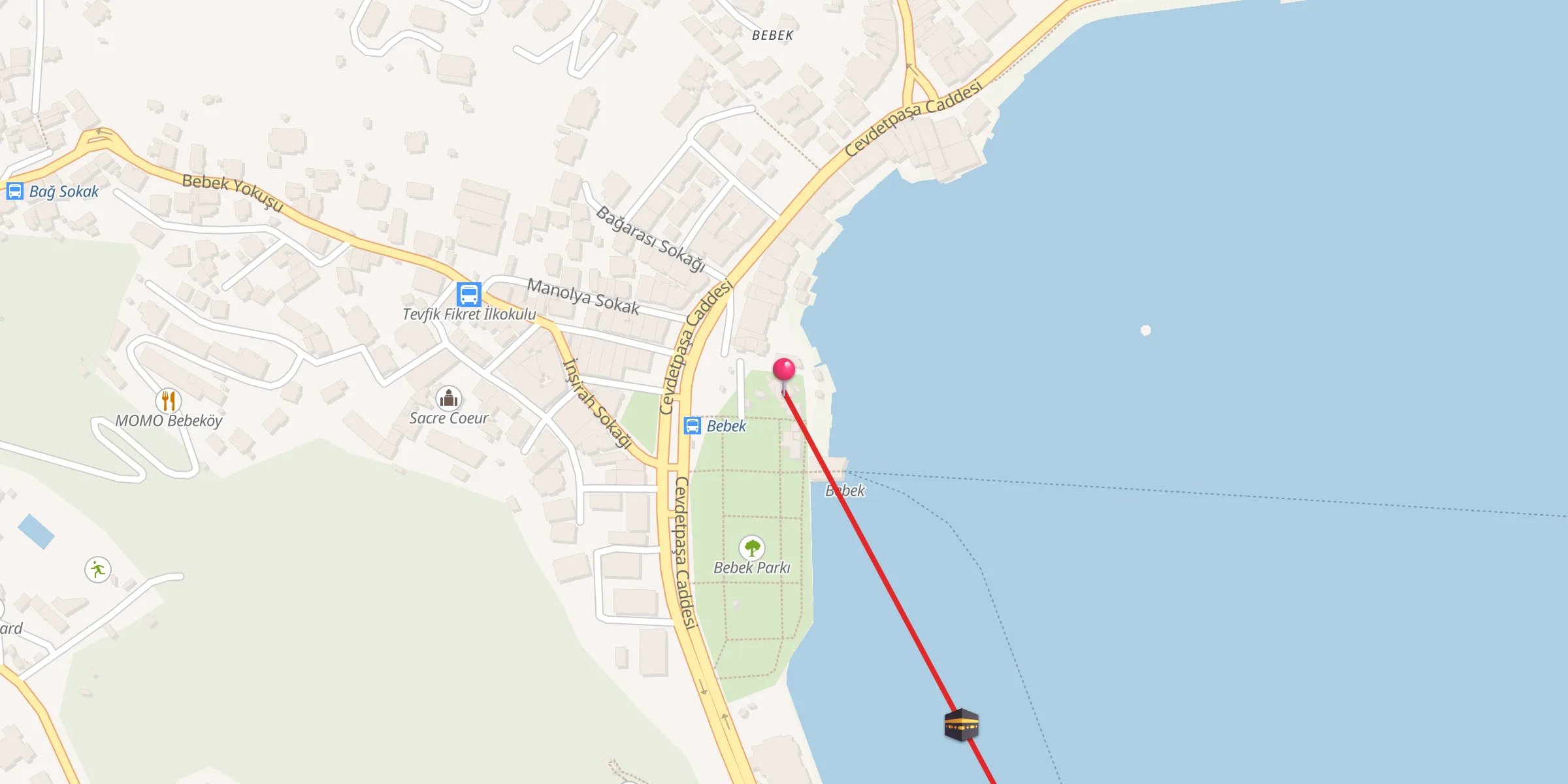 Carte de localisation : Bebek Cami