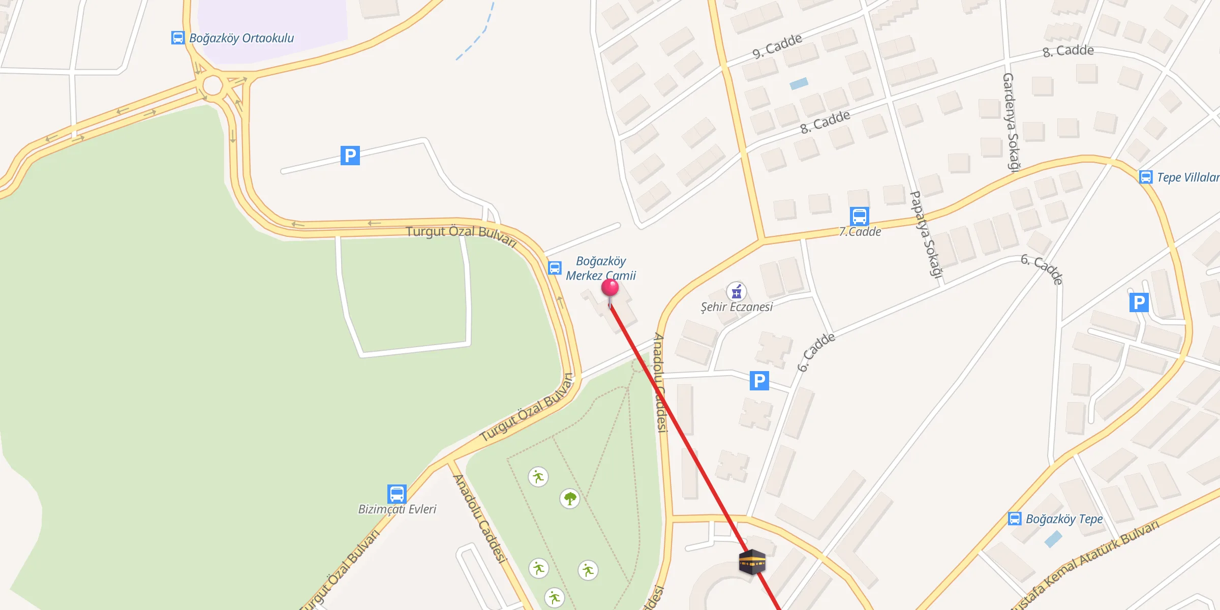 Carte de localisation : Boğazköy Merkez Camii