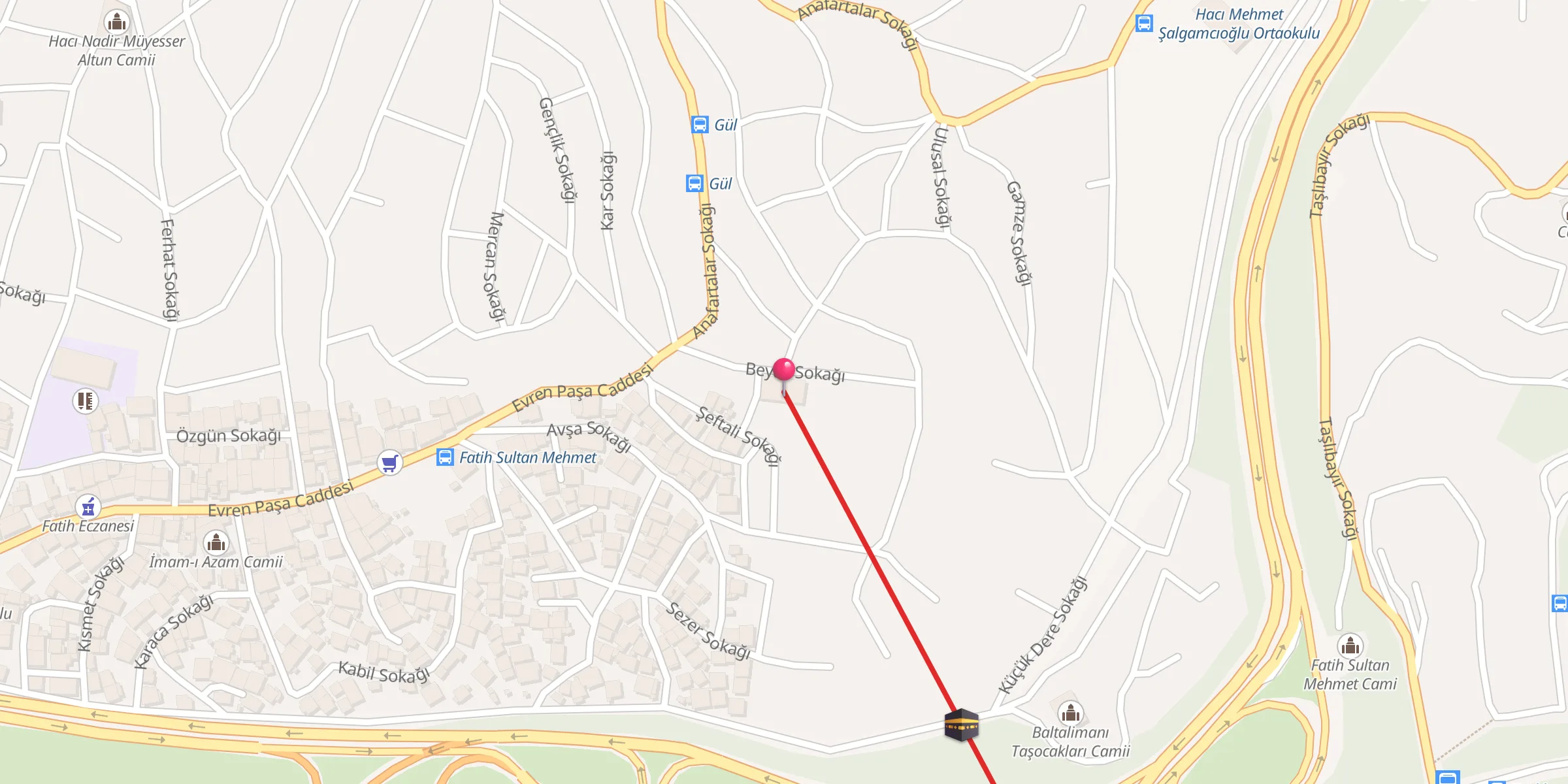 Carte de localisation : Armutlu Boğaziçi Cemevi