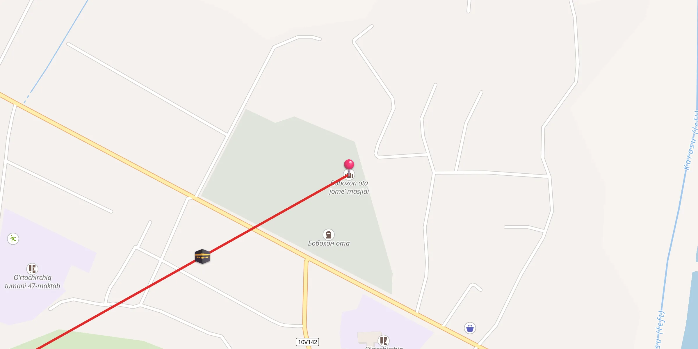 Carte de localisation : Boboxon ota jome’ masjidi
