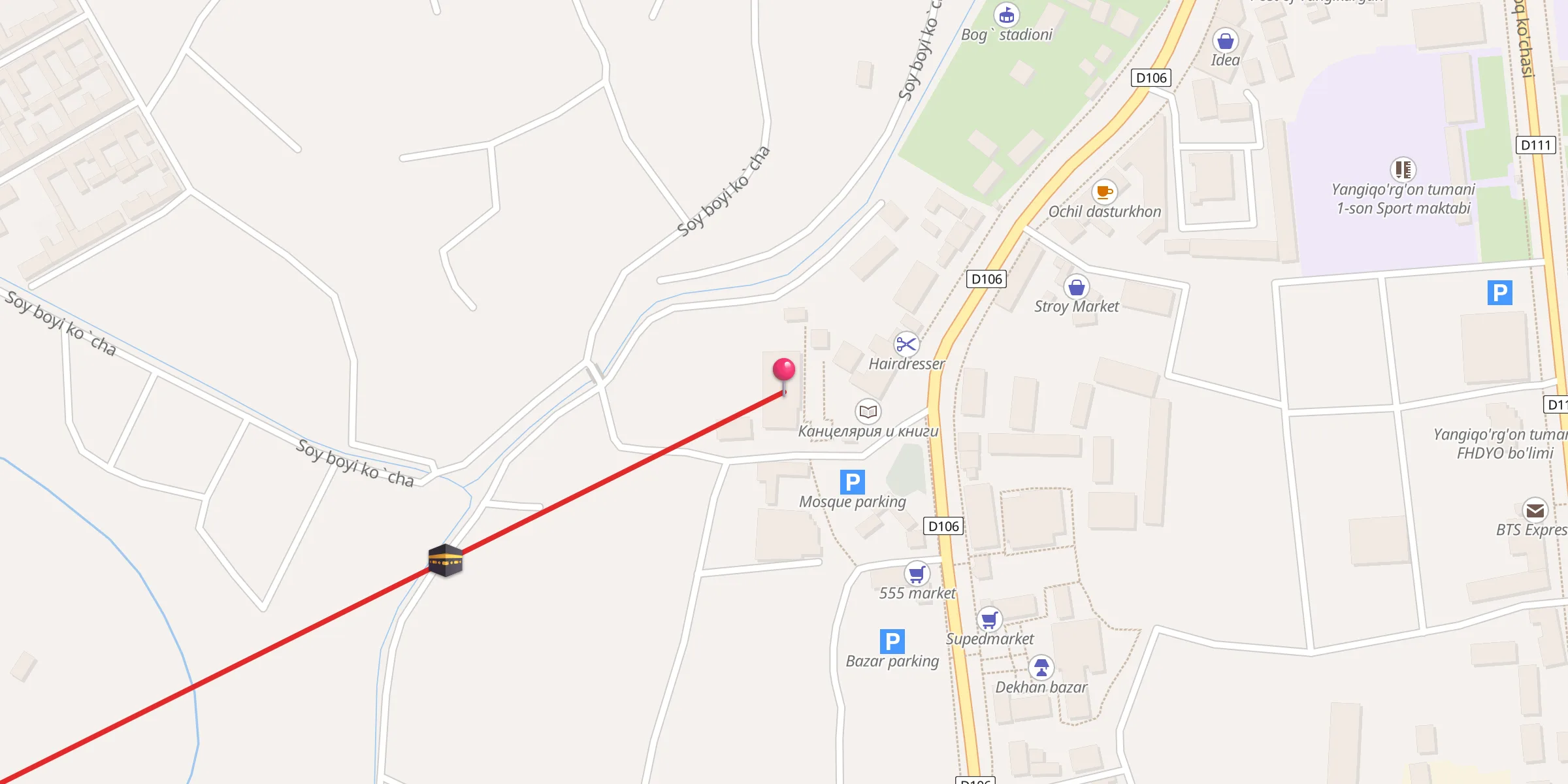 Carte de localisation : Beshbuloq jome' masjidi