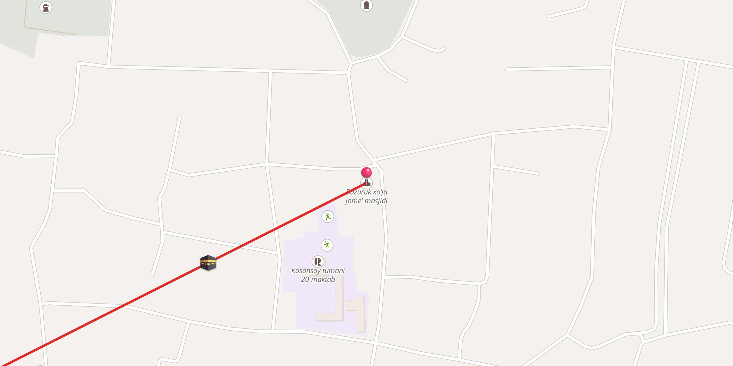 Carte de localisation : Buzuruk xoʻja jome' masjidi