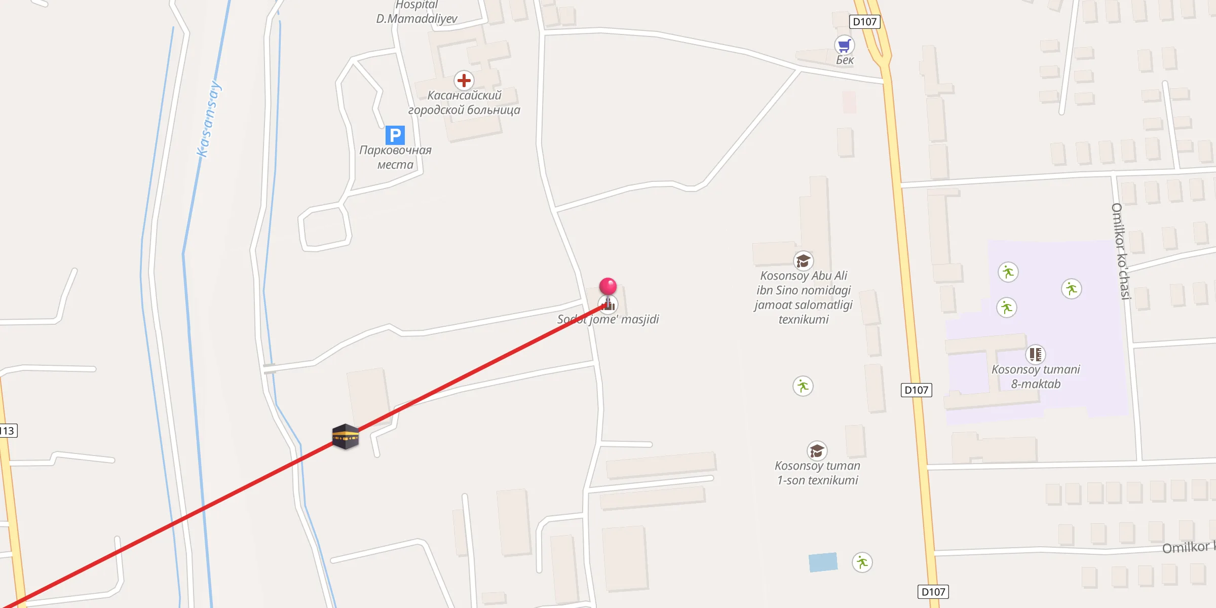 Carte de localisation : Sodot jome' masjidi
