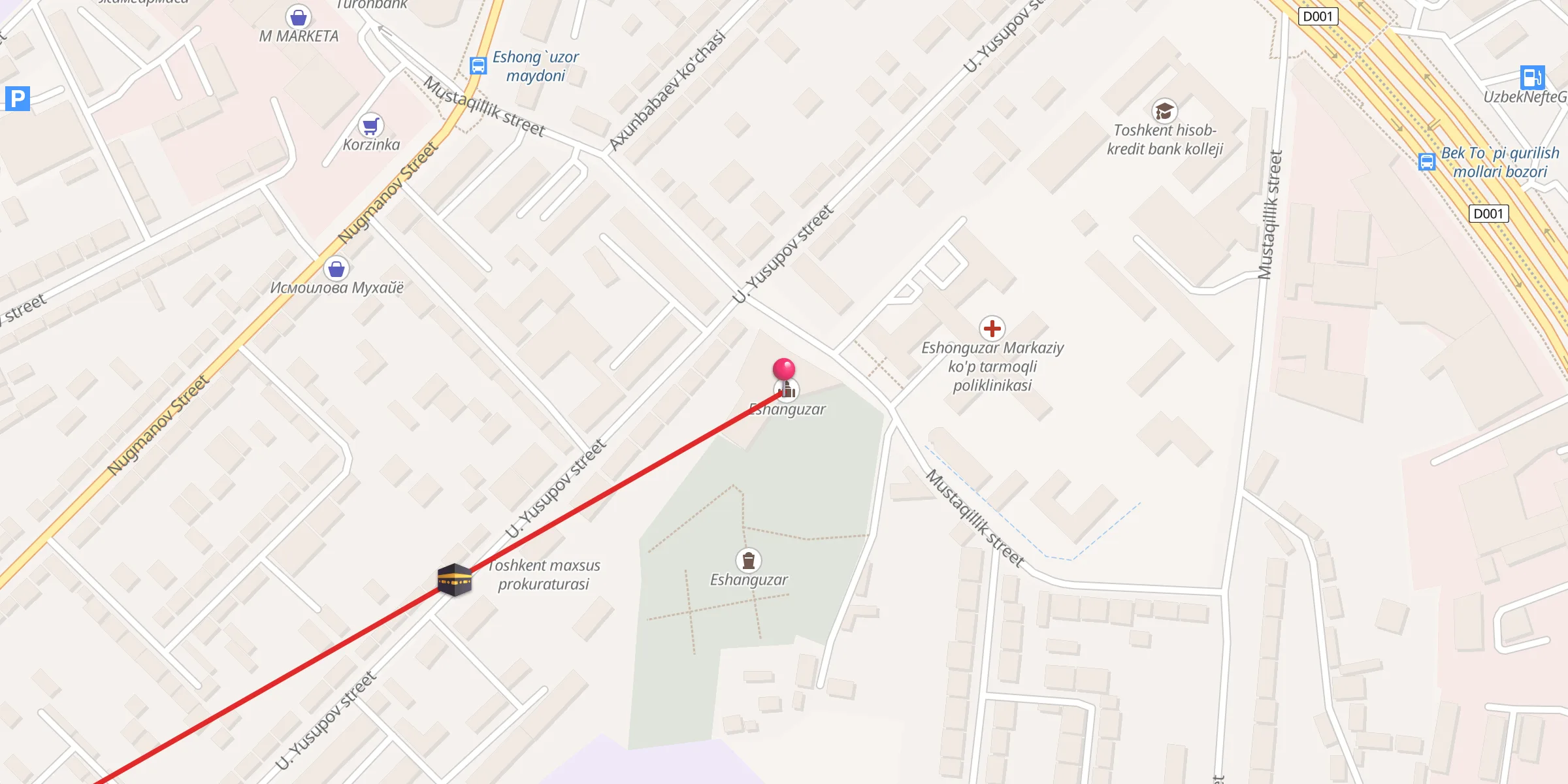 Carte de localisation : Eshonguzar jome' masjidi