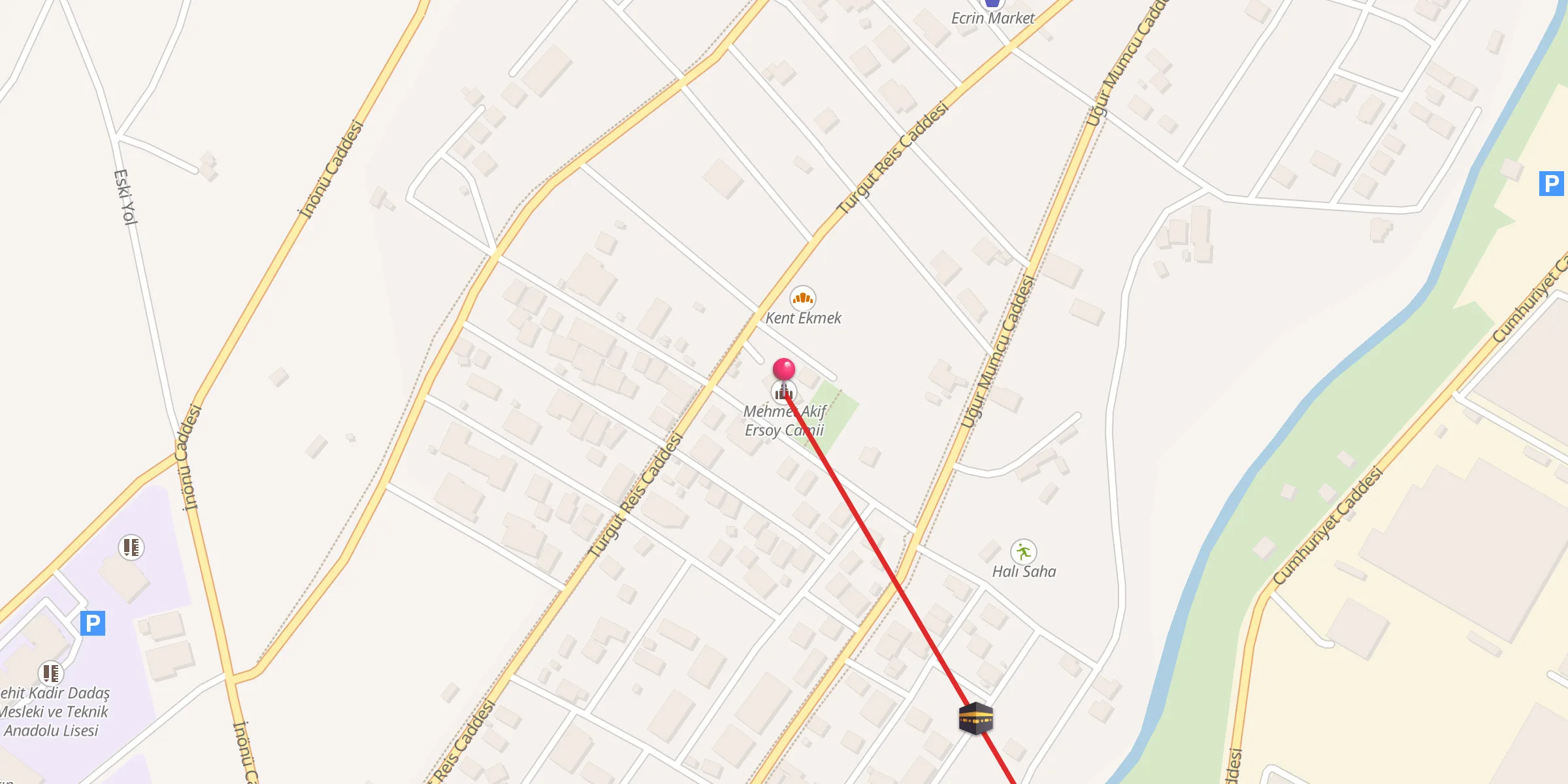 Carte de localisation : Mehmet Akif Ersoy Camii