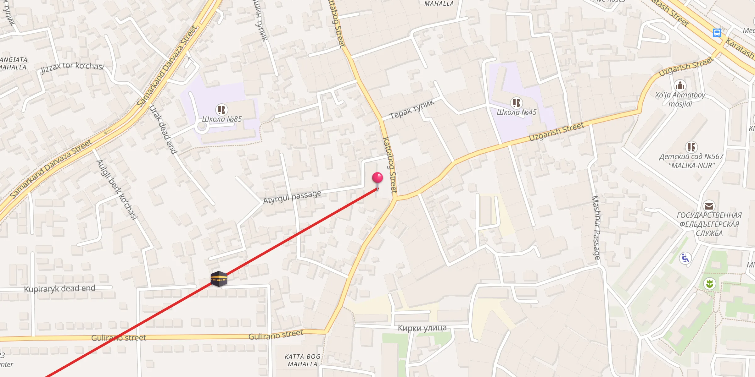 Carte de localisation : Eshonguzar masjidi