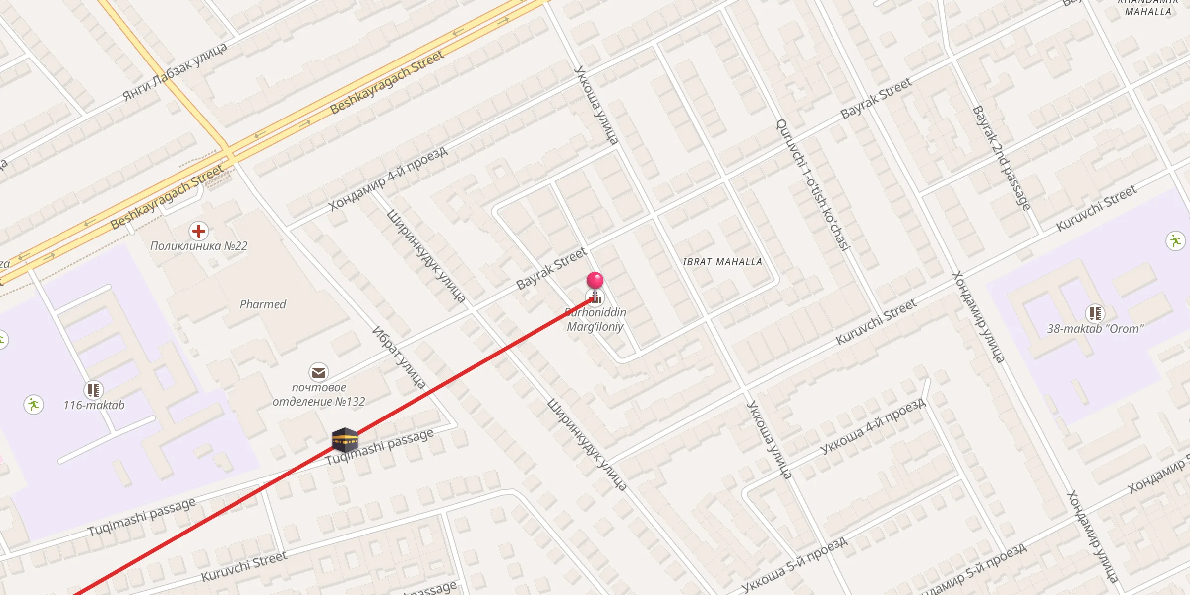 Carte de localisation : Burhoniddin Marg‘iloniy