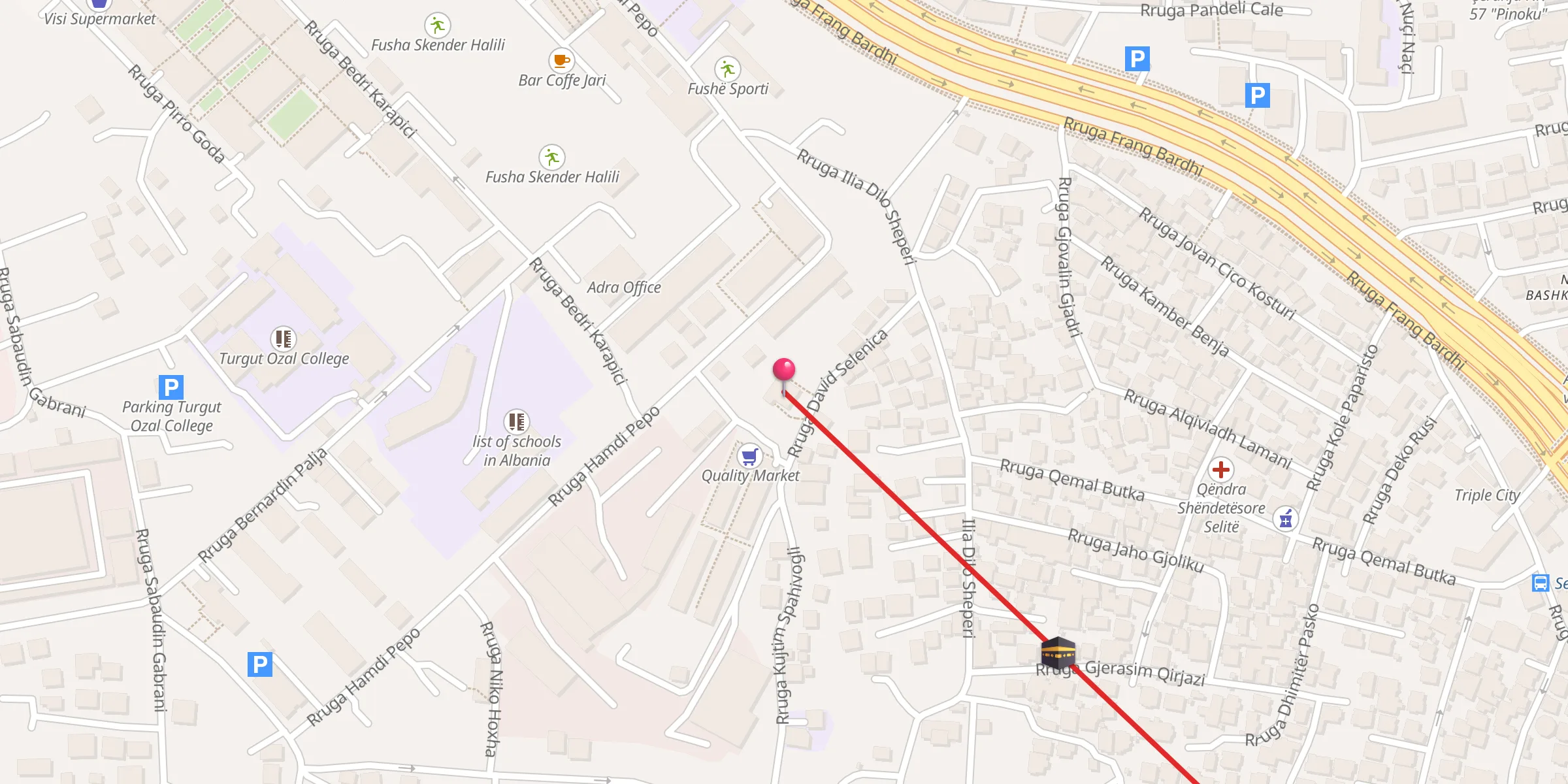 Carte de localisation : Xhami
