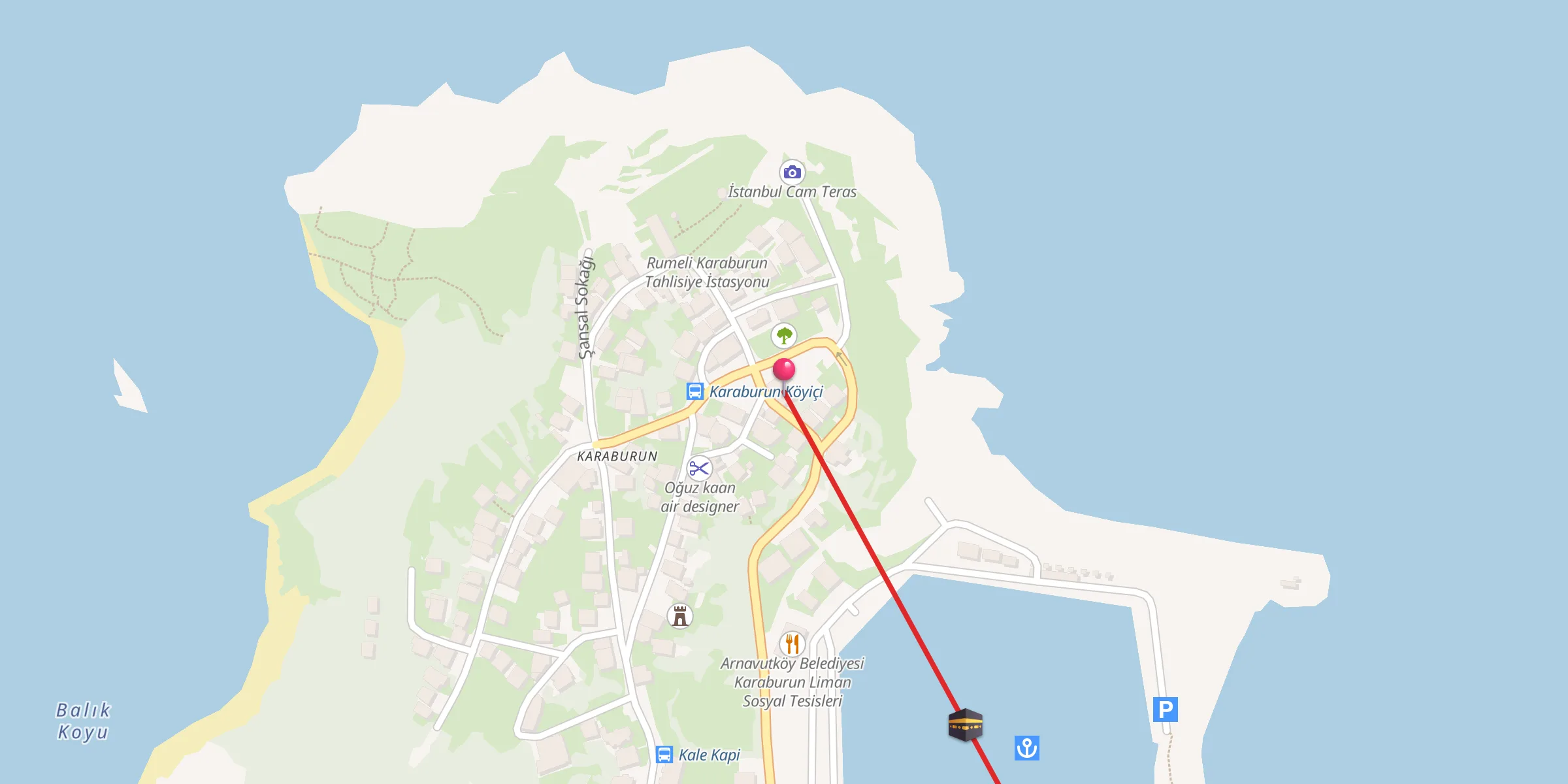 Carte de localisation : Karaburun Cami