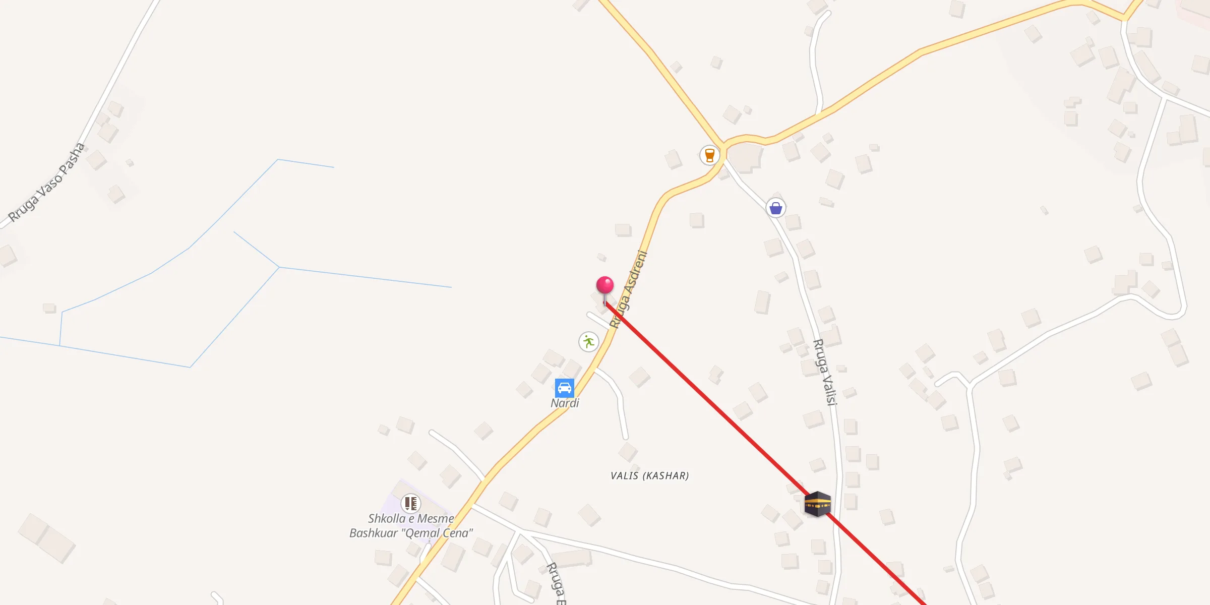Carte de localisation : Xhamia Kashar