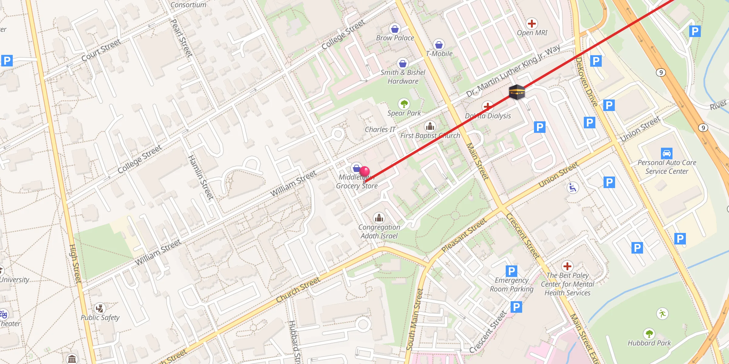 Carte de localisation : Omar Islamic Center