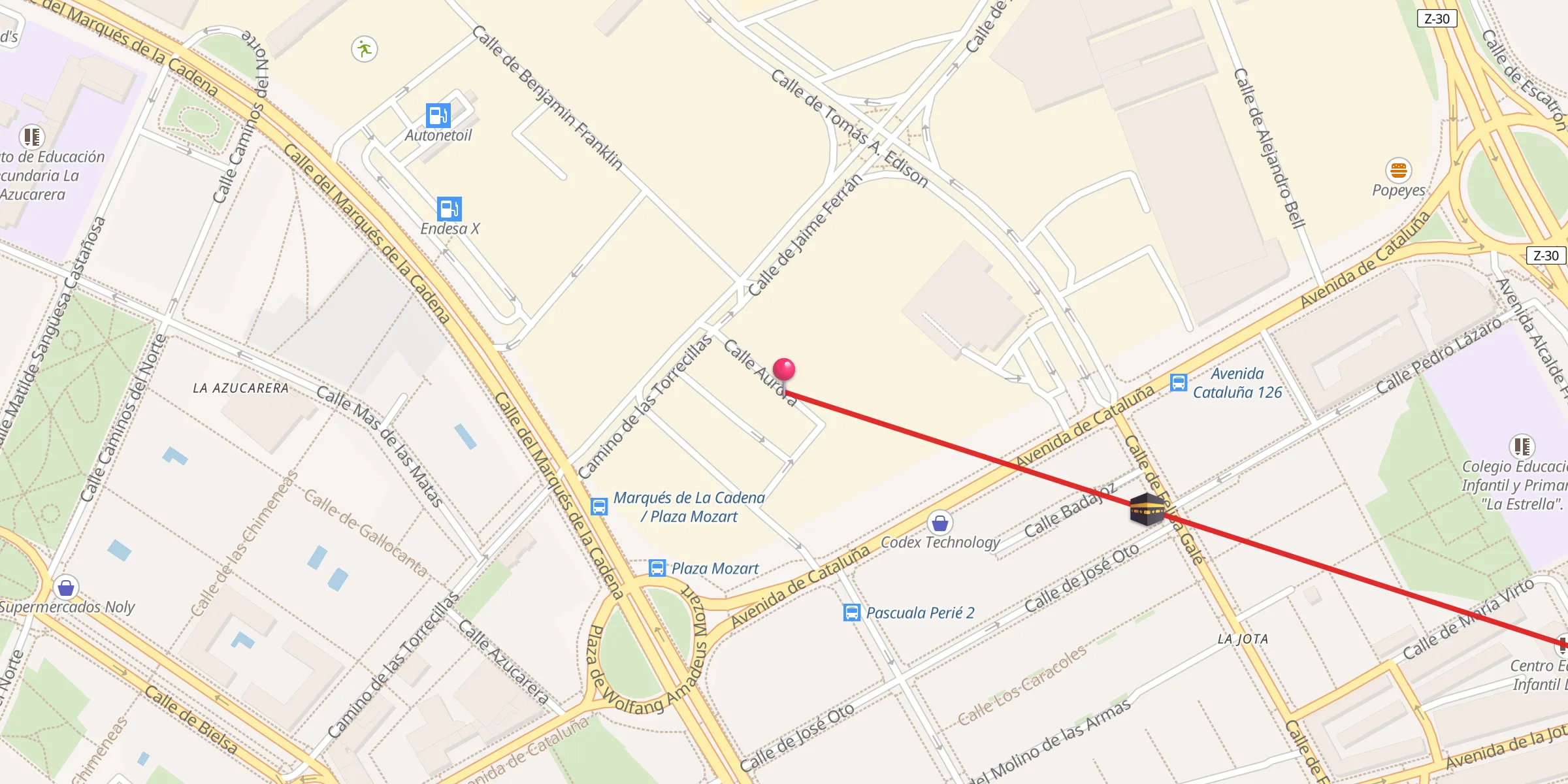 Carte de localisation : Mezquita La Jota