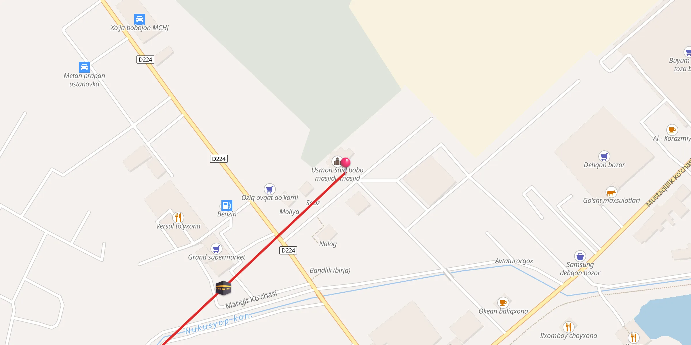 Carte de localisation : Usmon Said bobo masjidi