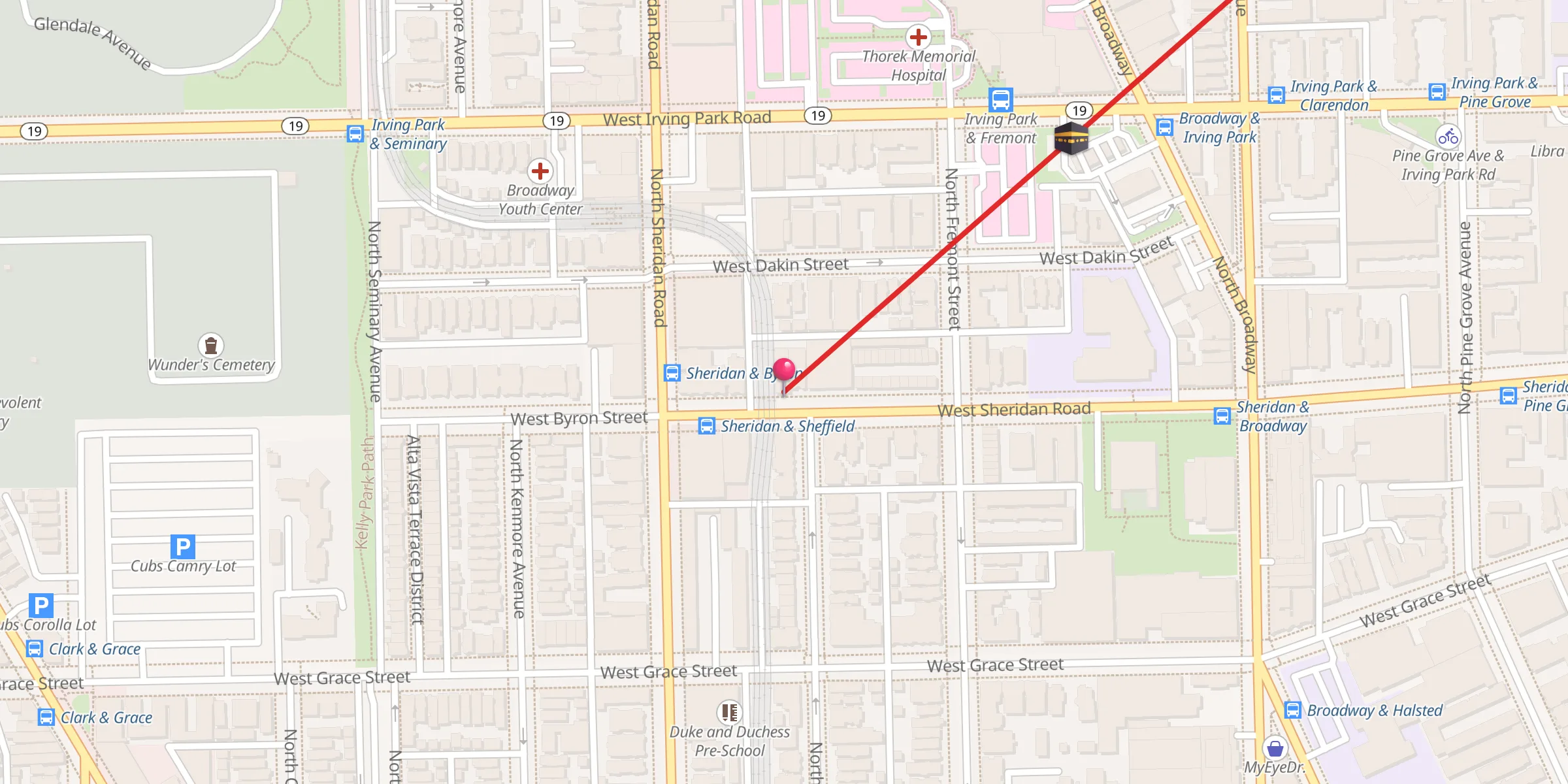 Carte de localisation : The Nigerian Islamic Center of Chicago