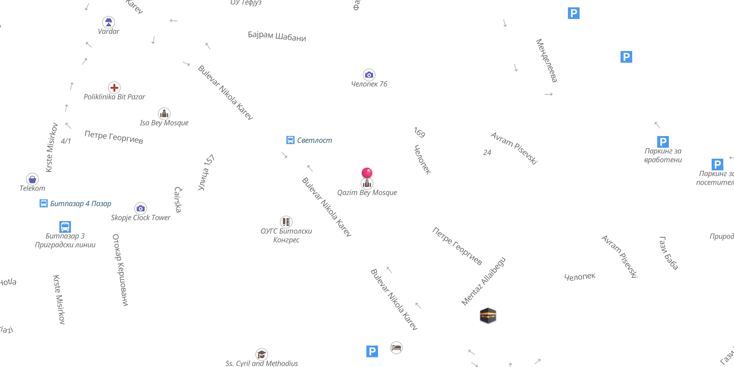 Carte de localisation : Qazim Bey Mosque