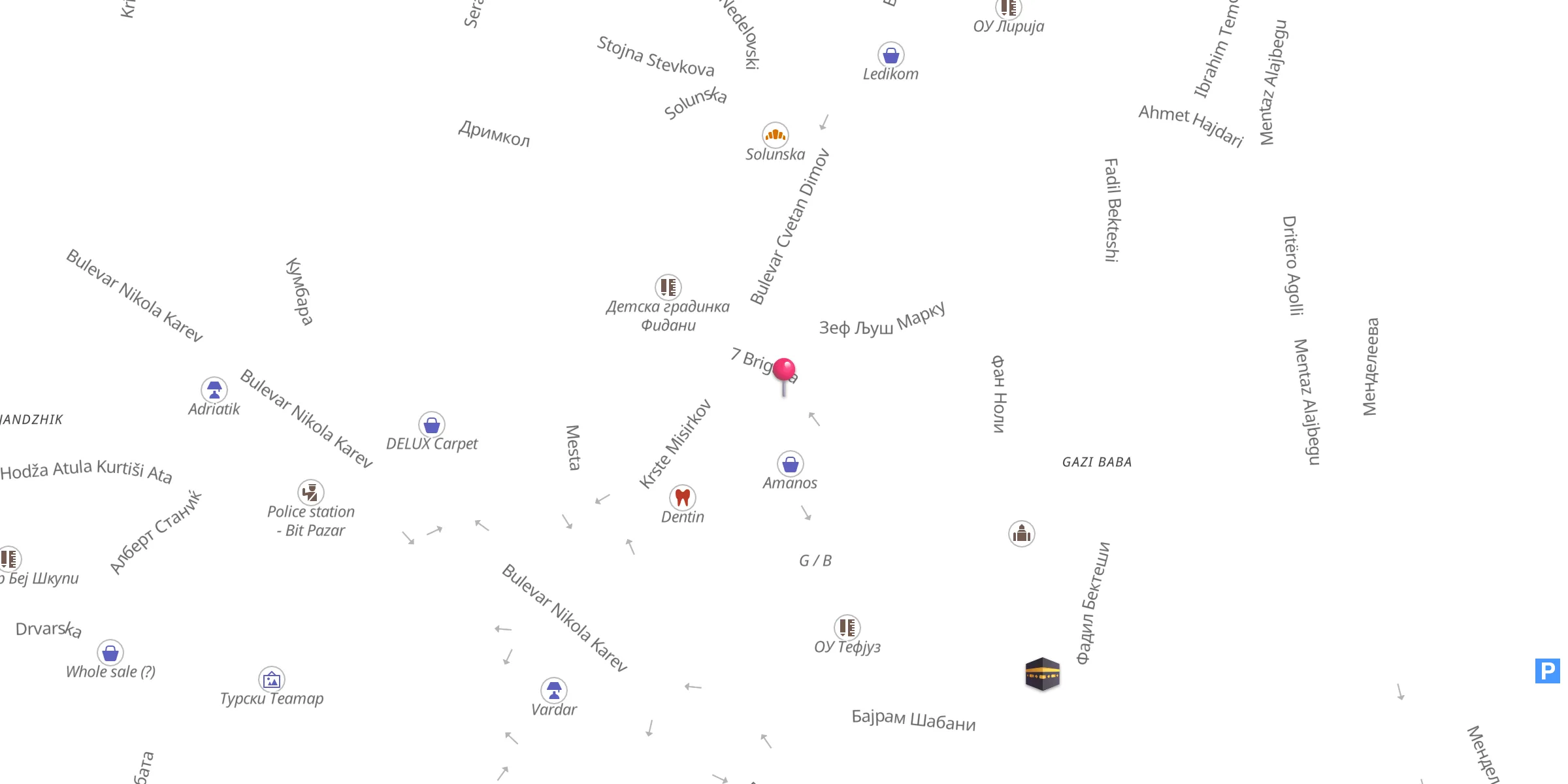 Carte de localisation : Hatundzhuk Mosque