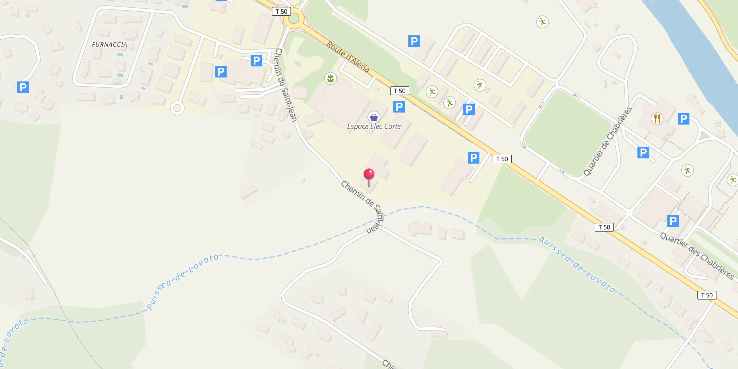 Carte de localisation : Mosquée de Corte
