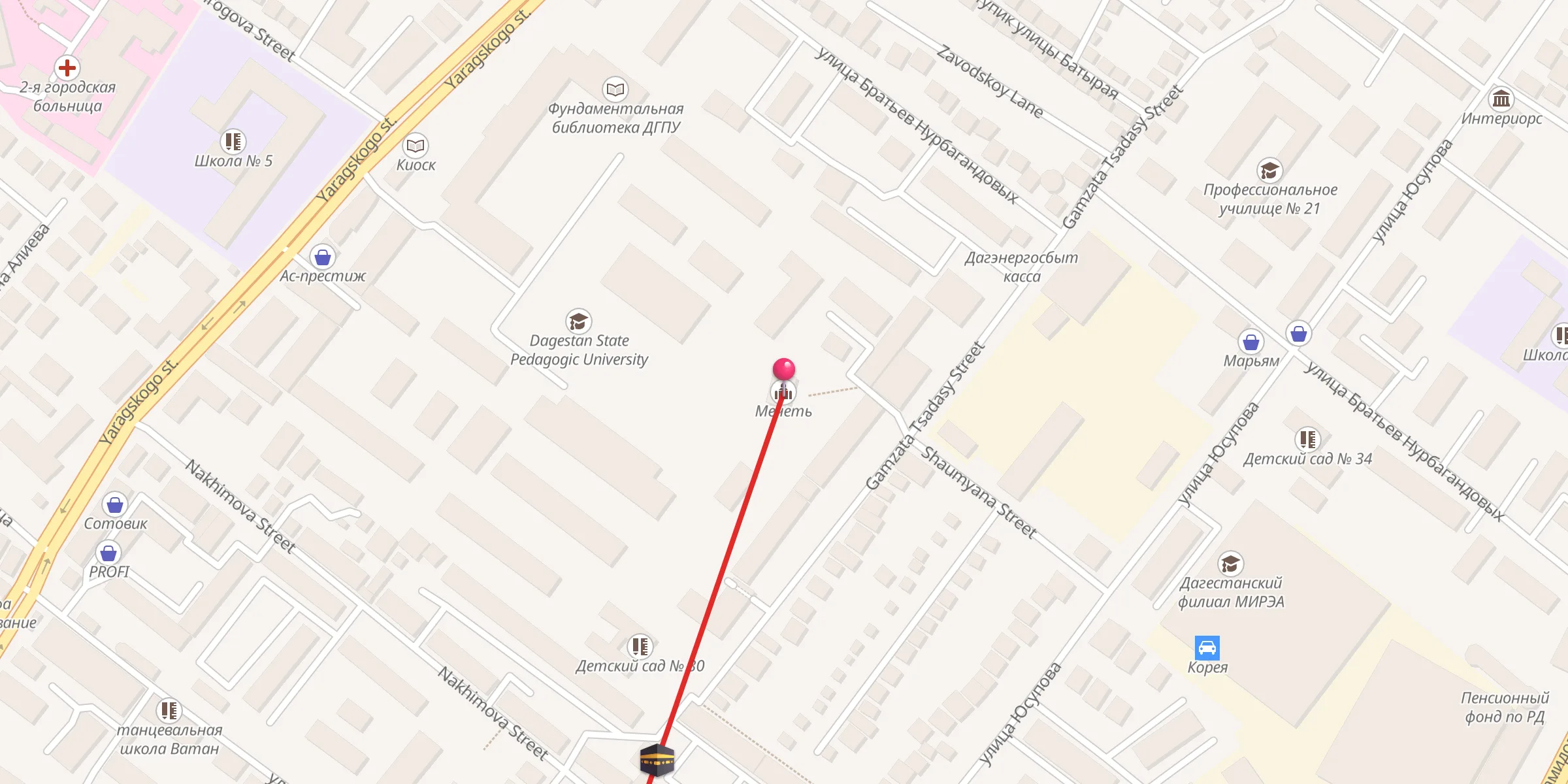 Carte de localisation : Мечеть