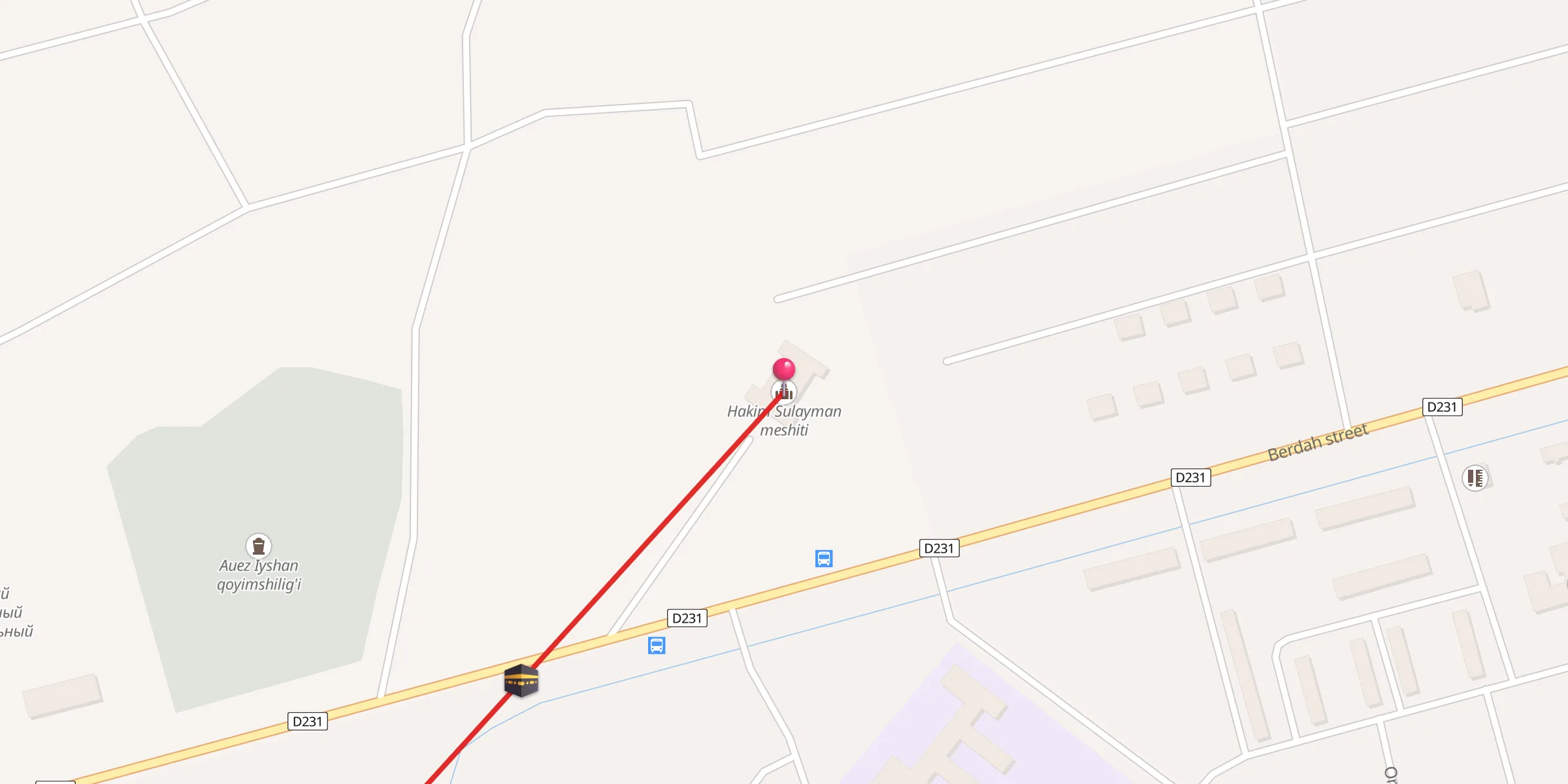 Carte de localisation : Hakim Sulayman meshiti