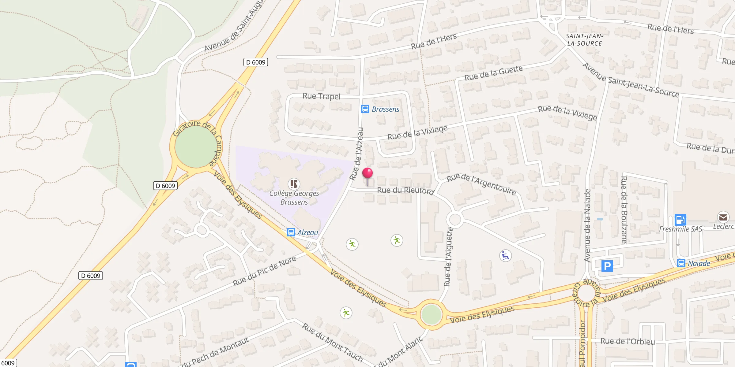 Carte de localisation : Mosquée de Narbonne