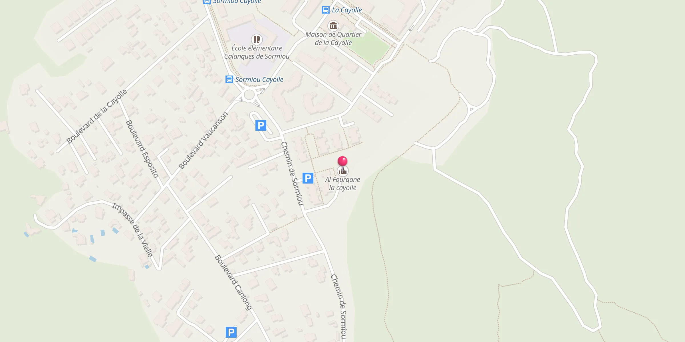 Carte de localisation : Al Fourqane la cayolle
